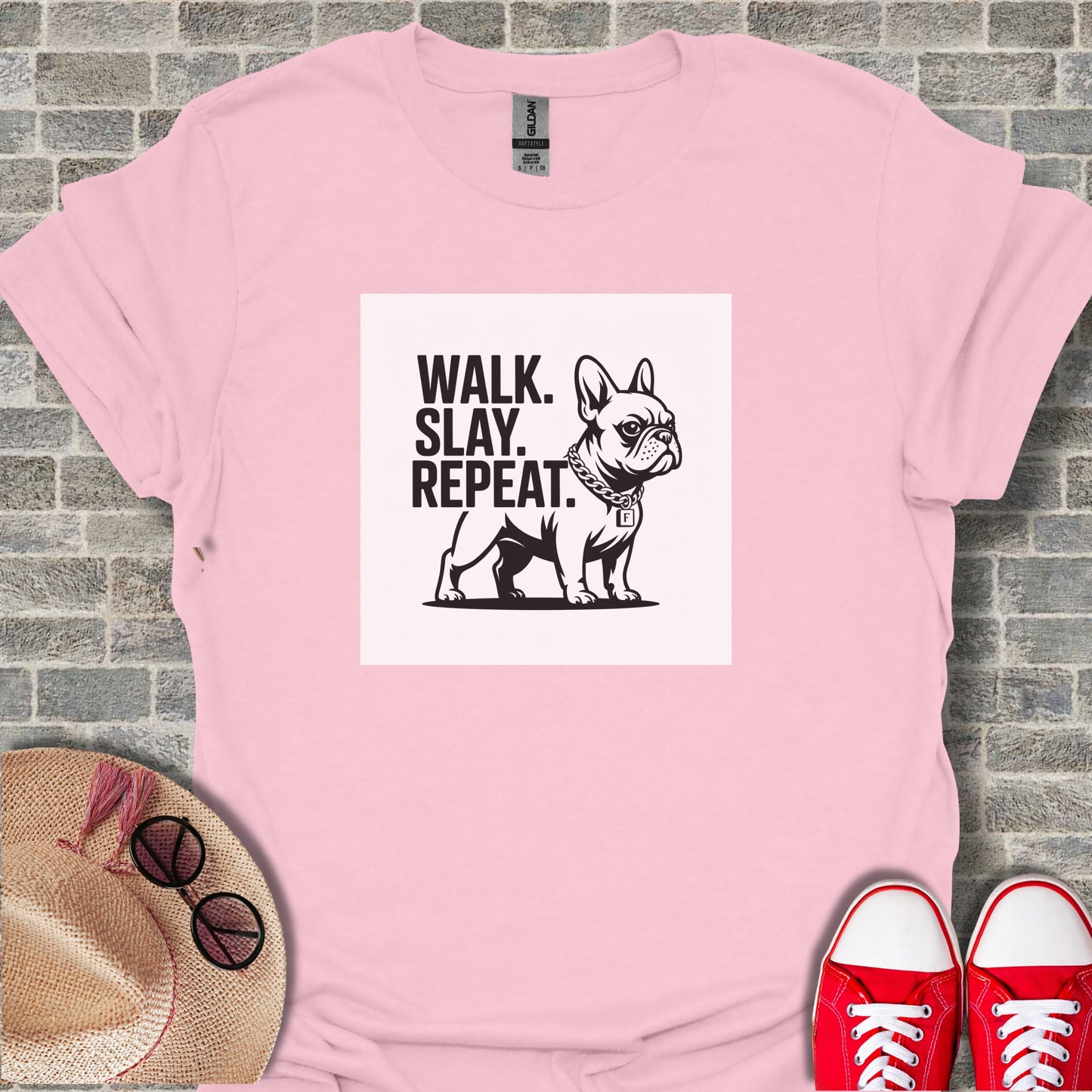 Walk Slay Repeat T-shirt for stylish pet lovers