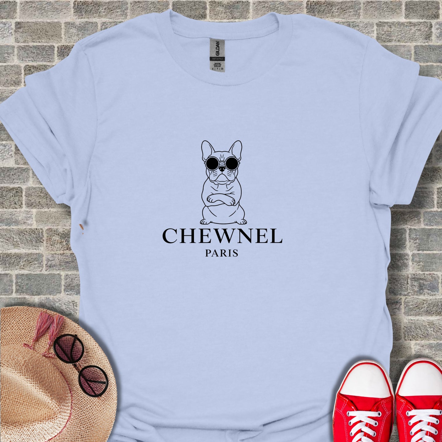 Chewnel Paris Cool Dog Graphic Tee for Fashion Lovers