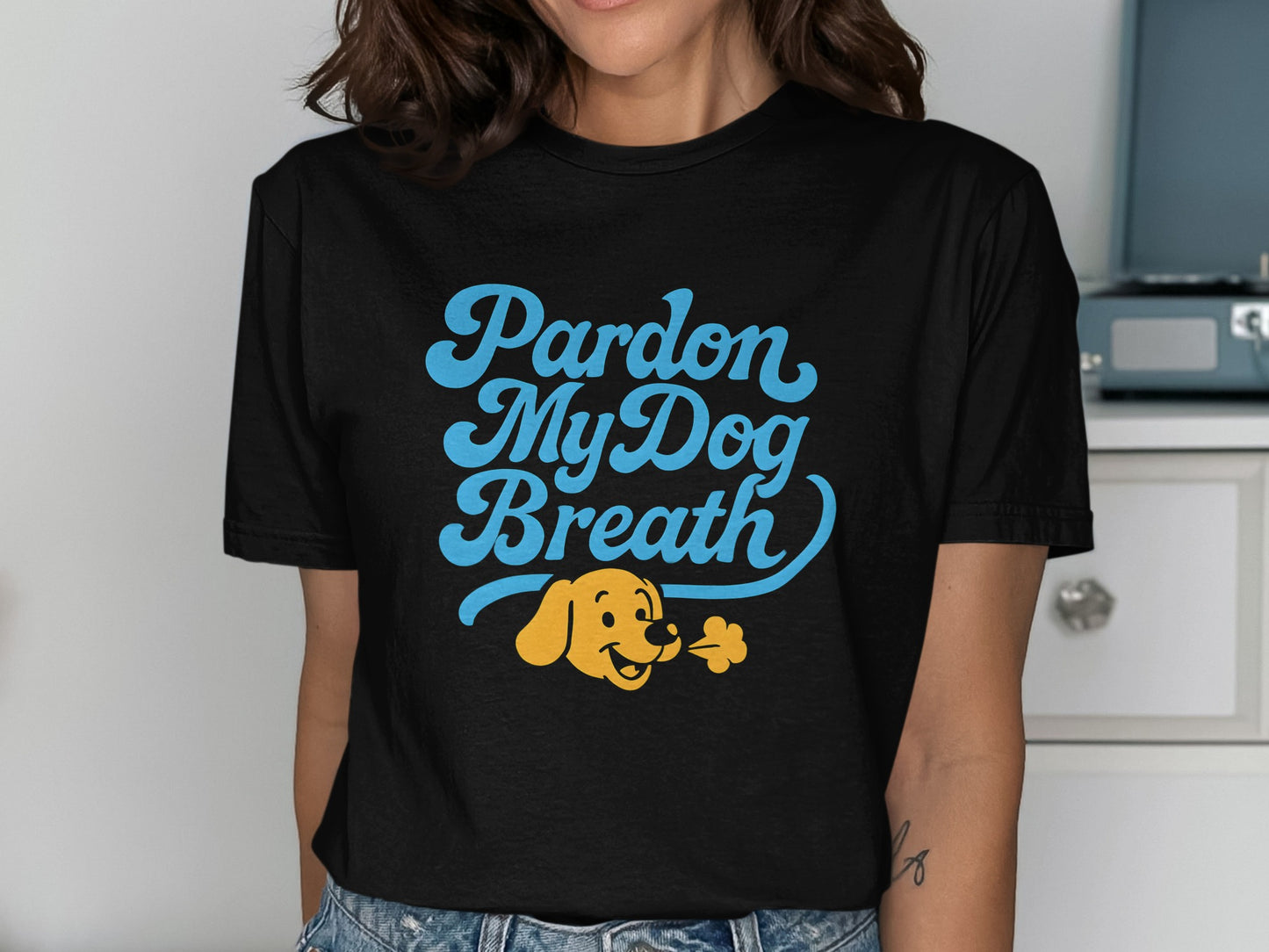 Funny Pardon My Dog Breath Graphic T-shirt product type