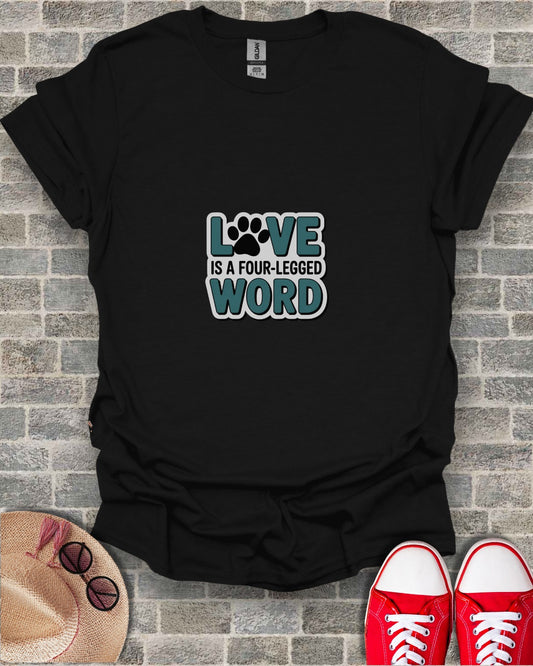 Love Is A Four-Legged Word T-shirt