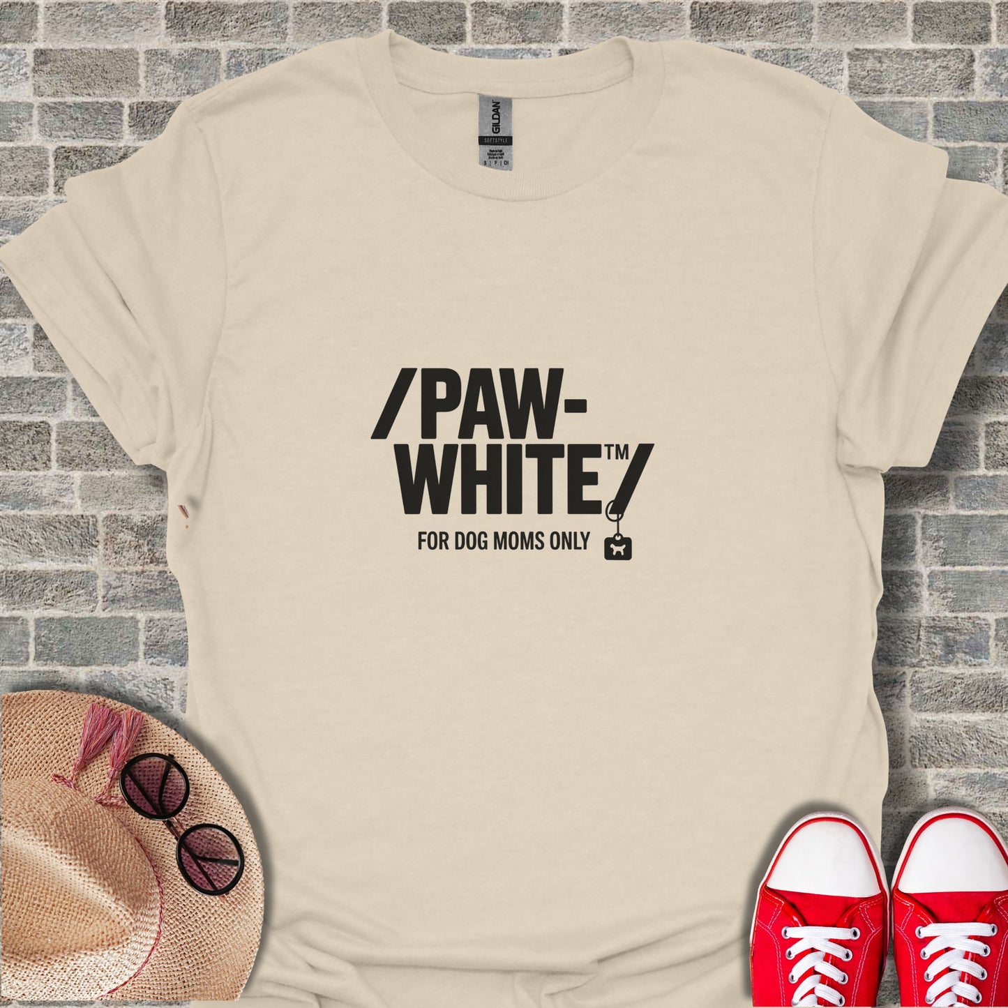Paw-White For Dog Moms Only T-Shirt for Dog Lovers