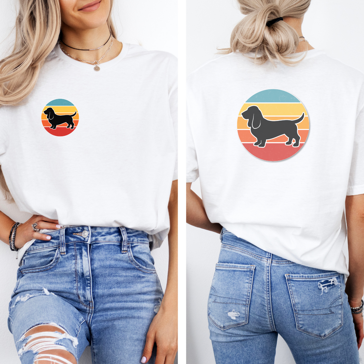 Retro Bassett Unisex T-Shirt