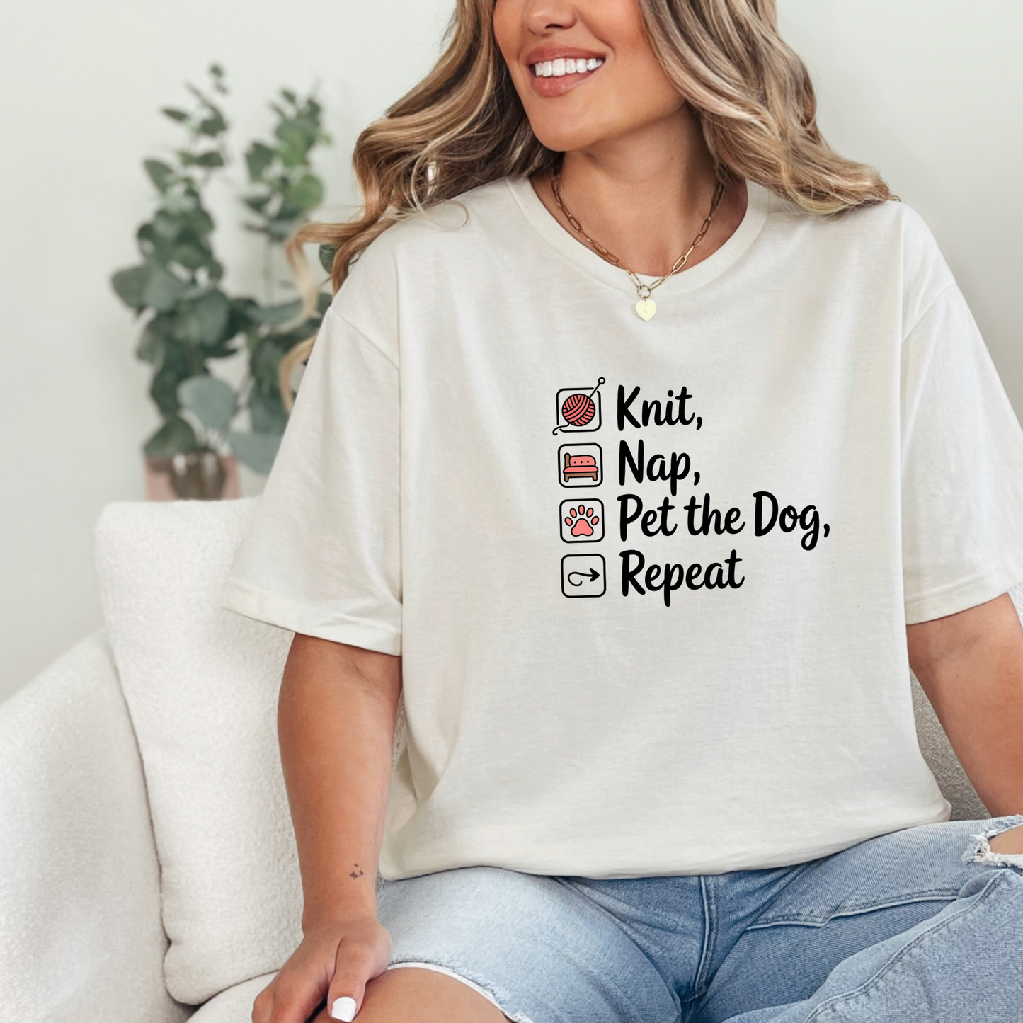 Knit Nap Pet the Dog Unisex T-Shirt