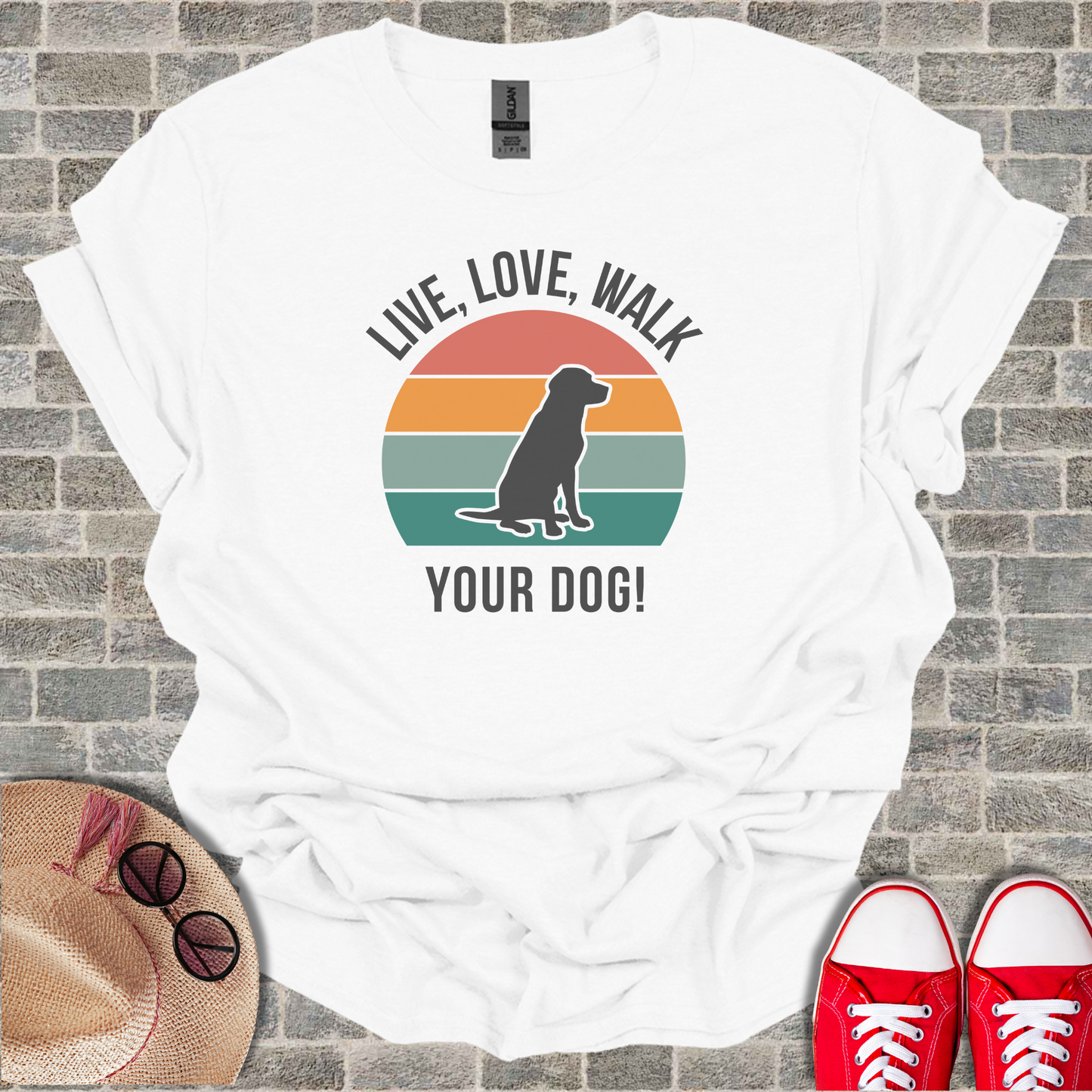 Live, Love, Walk Your Dog T-Shirt2