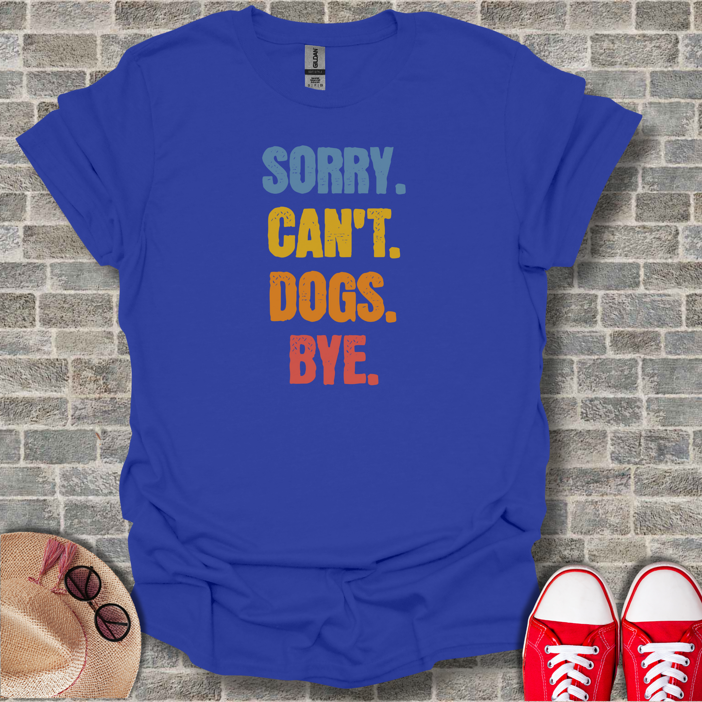 Sorry Can't Dogs Bye Unisex Softstyle T-Shirt