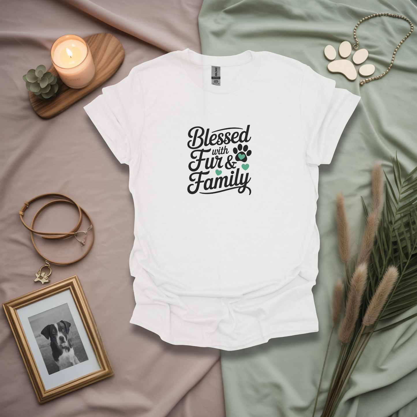 Blessed With Fur And Family Unisex T-Shirt