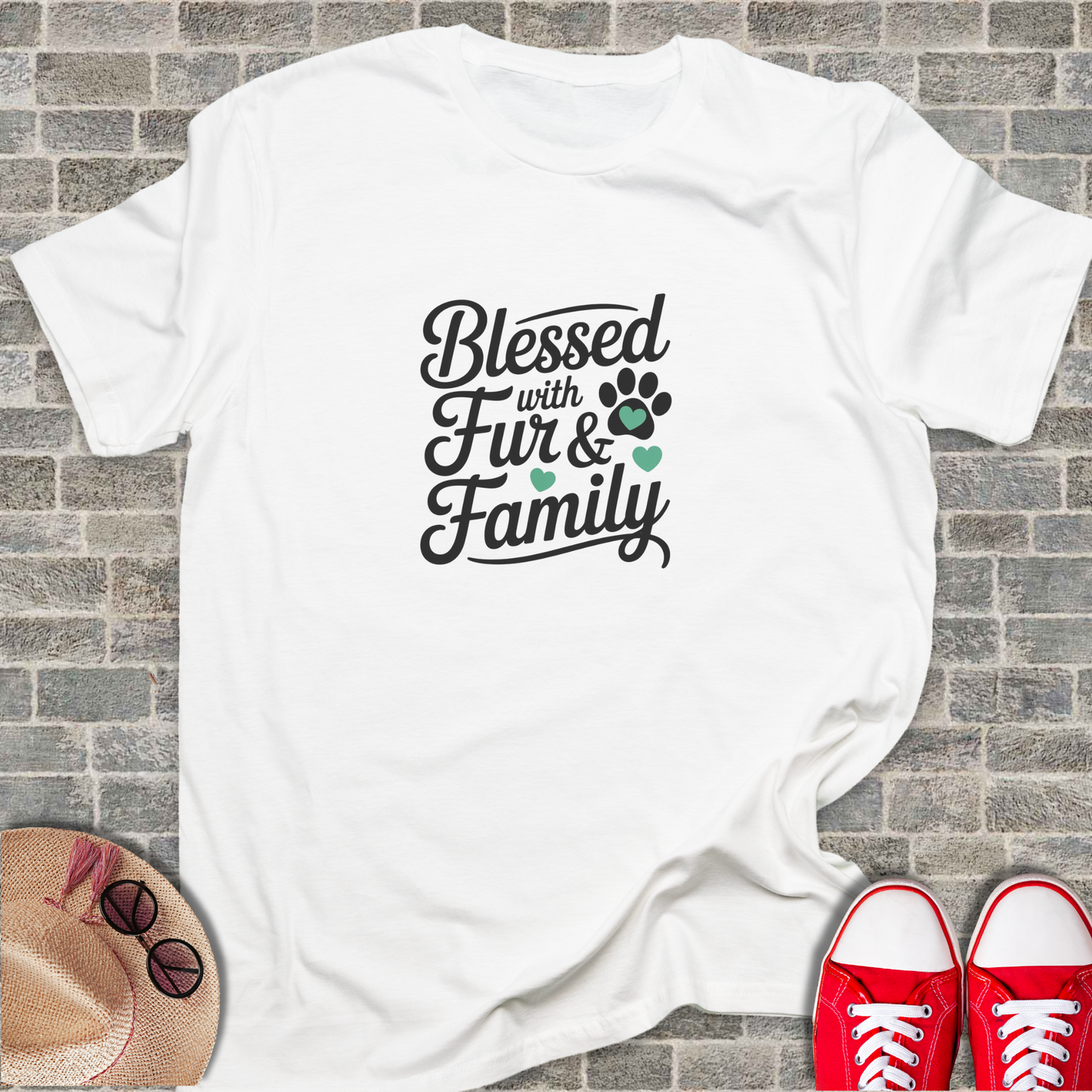 Blessed With Fur And Family Unisex T-Shirt