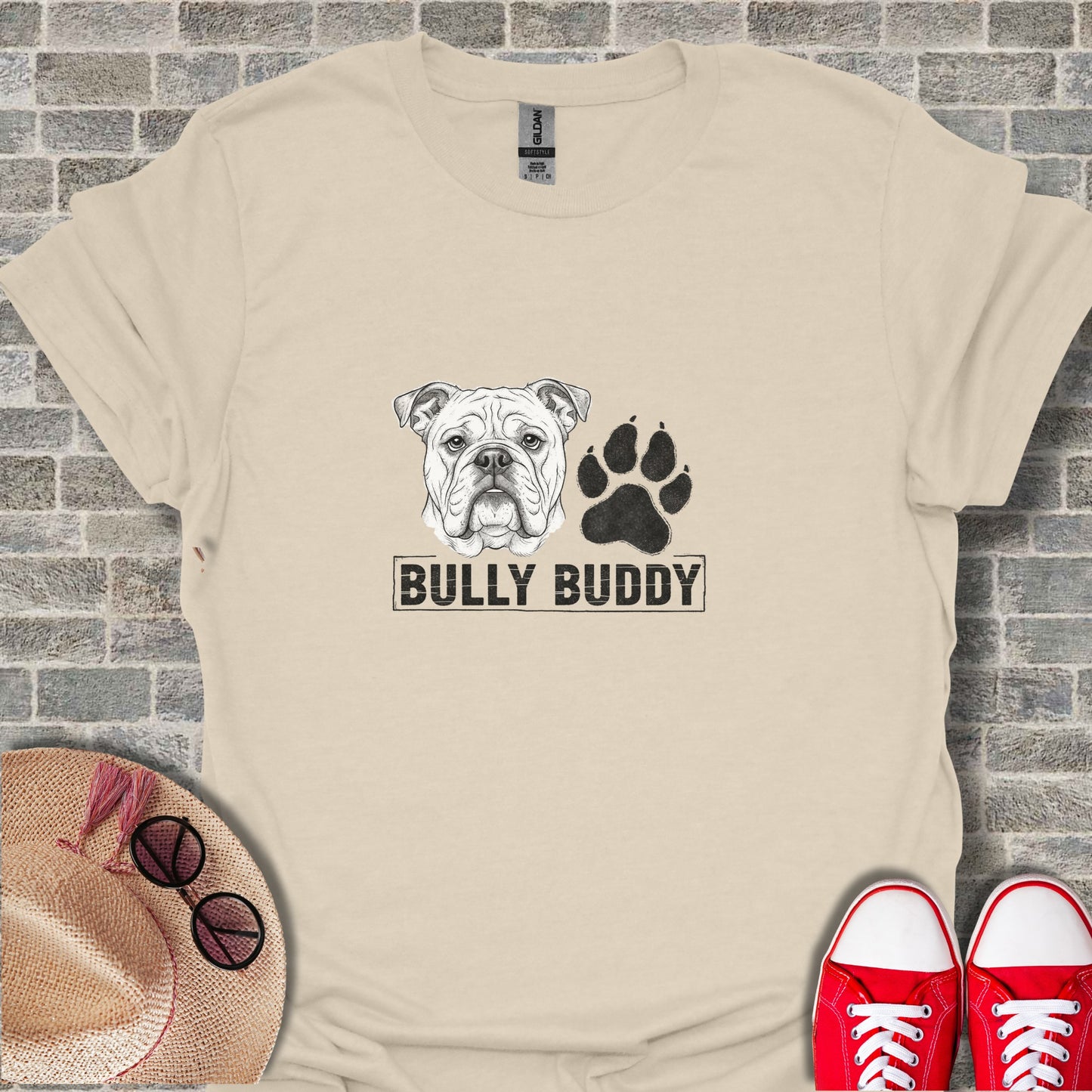 Bully Buddy Bulldog Graphic Tee Shirt Product