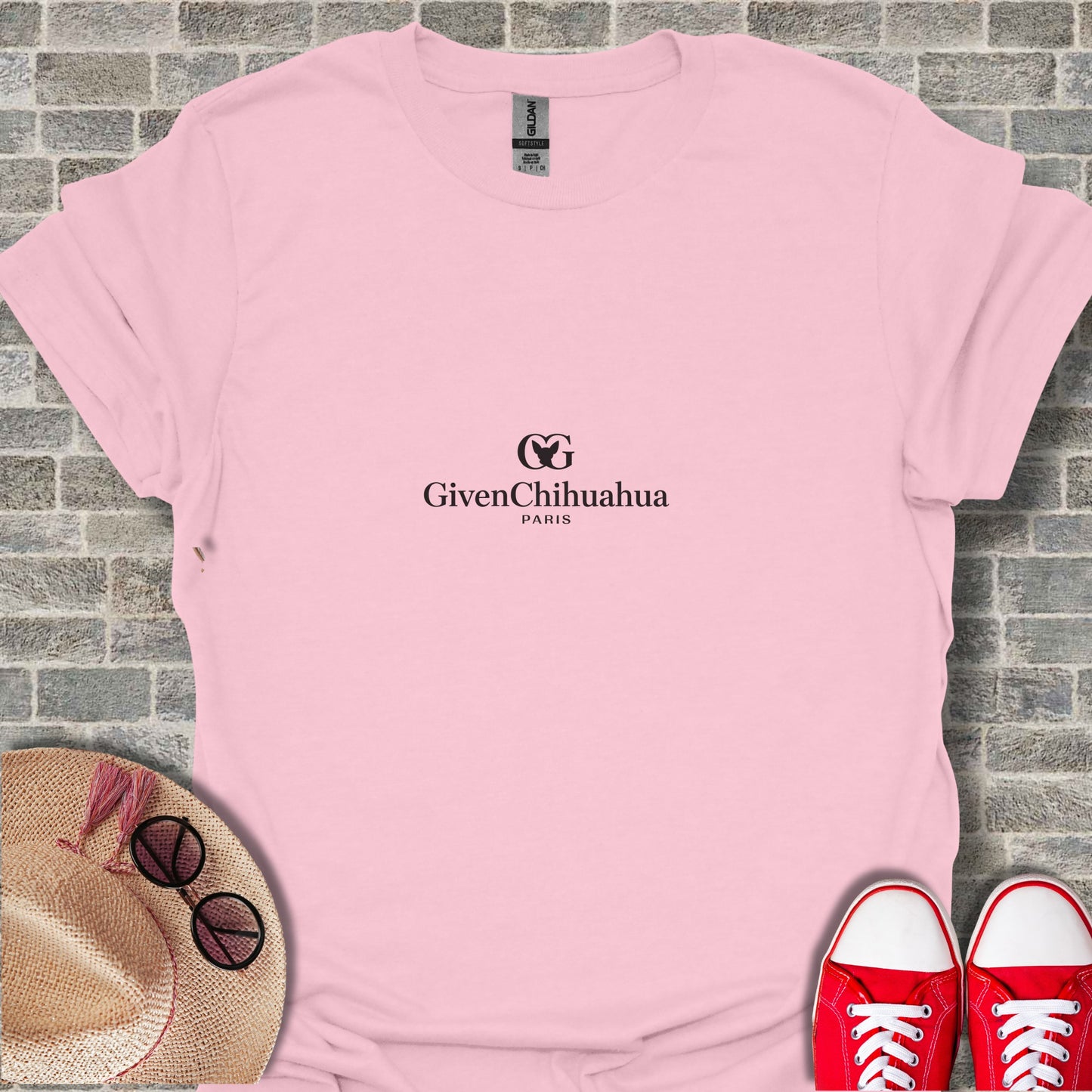 GivenChihuahua Paris Pink Graphic Tee