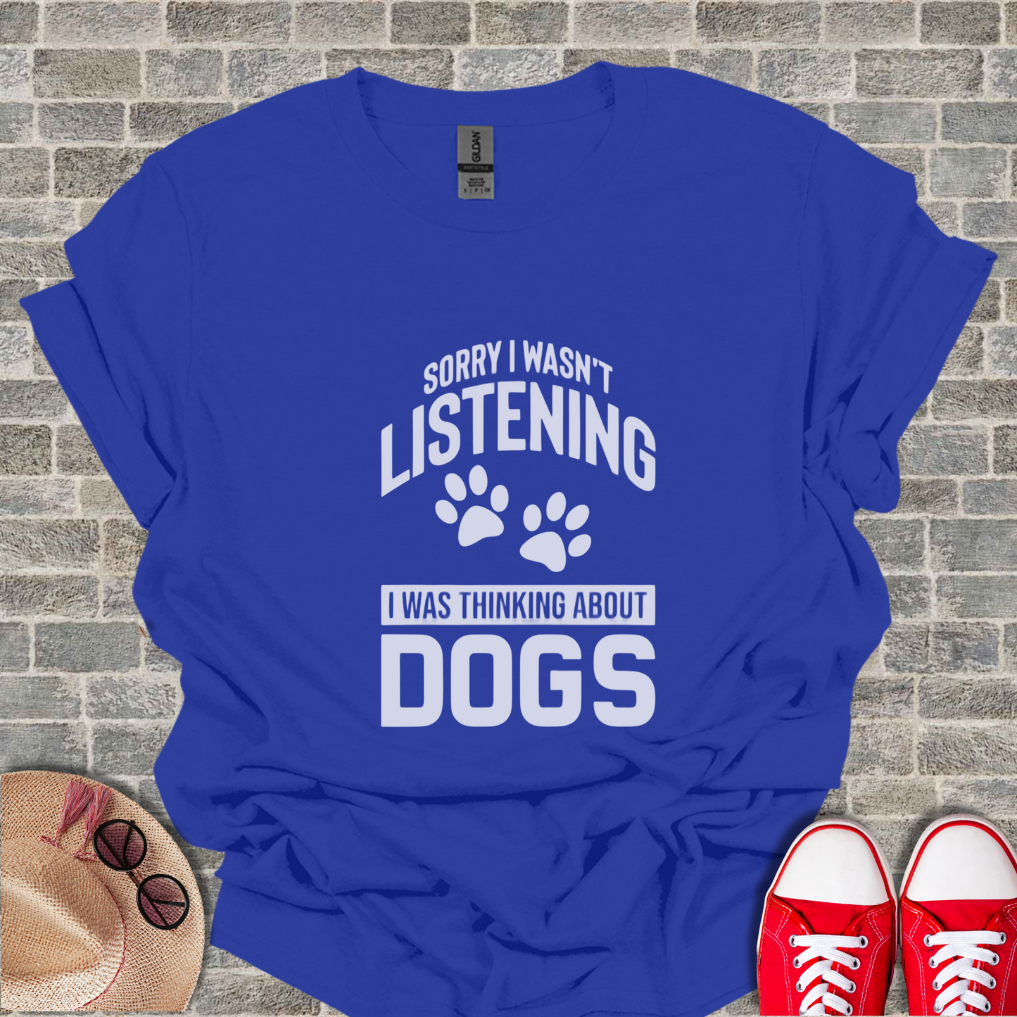 Sorry I Wasn't Listening Graphic Unisex Softstyle T-Shirt