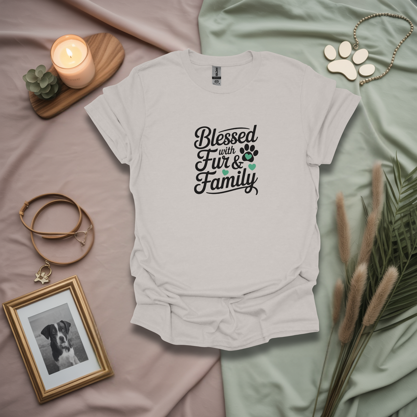 Blessed With Fur And Family Unisex T-Shirt