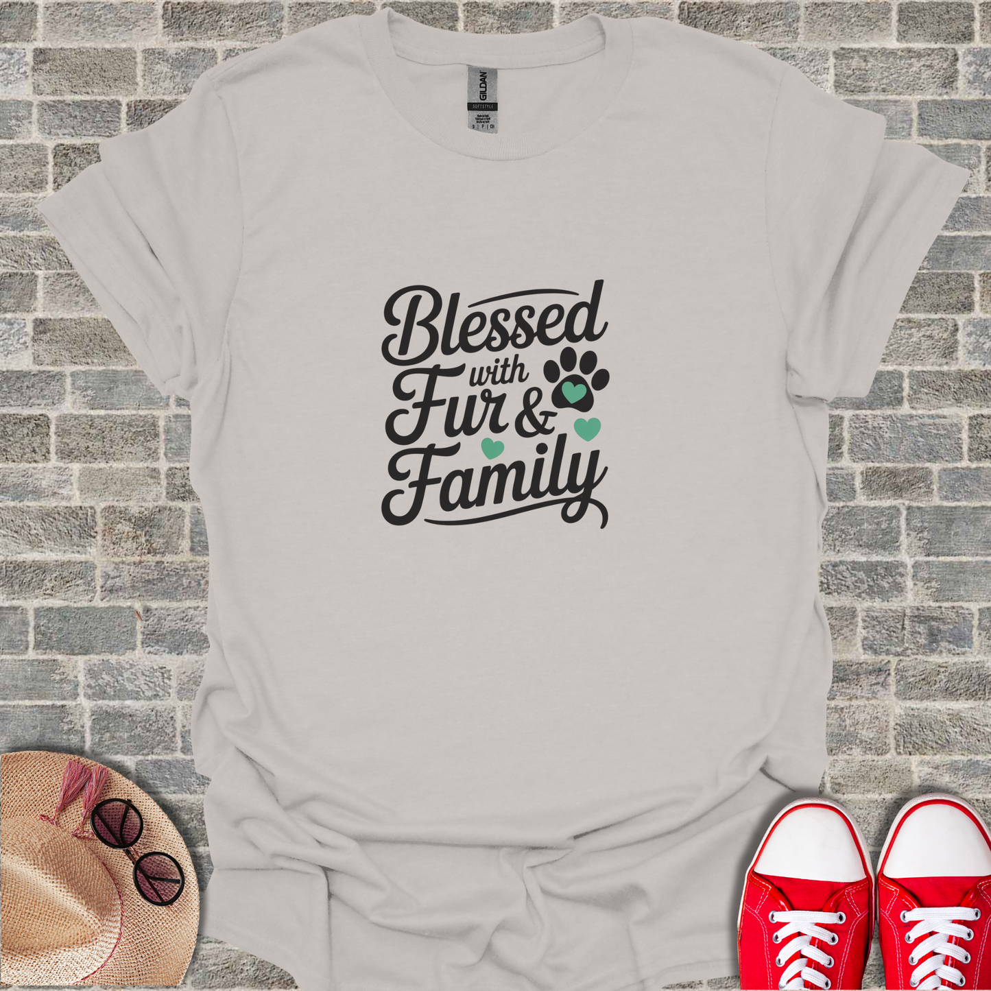Blessed With Fur And Family Unisex T-Shirt
