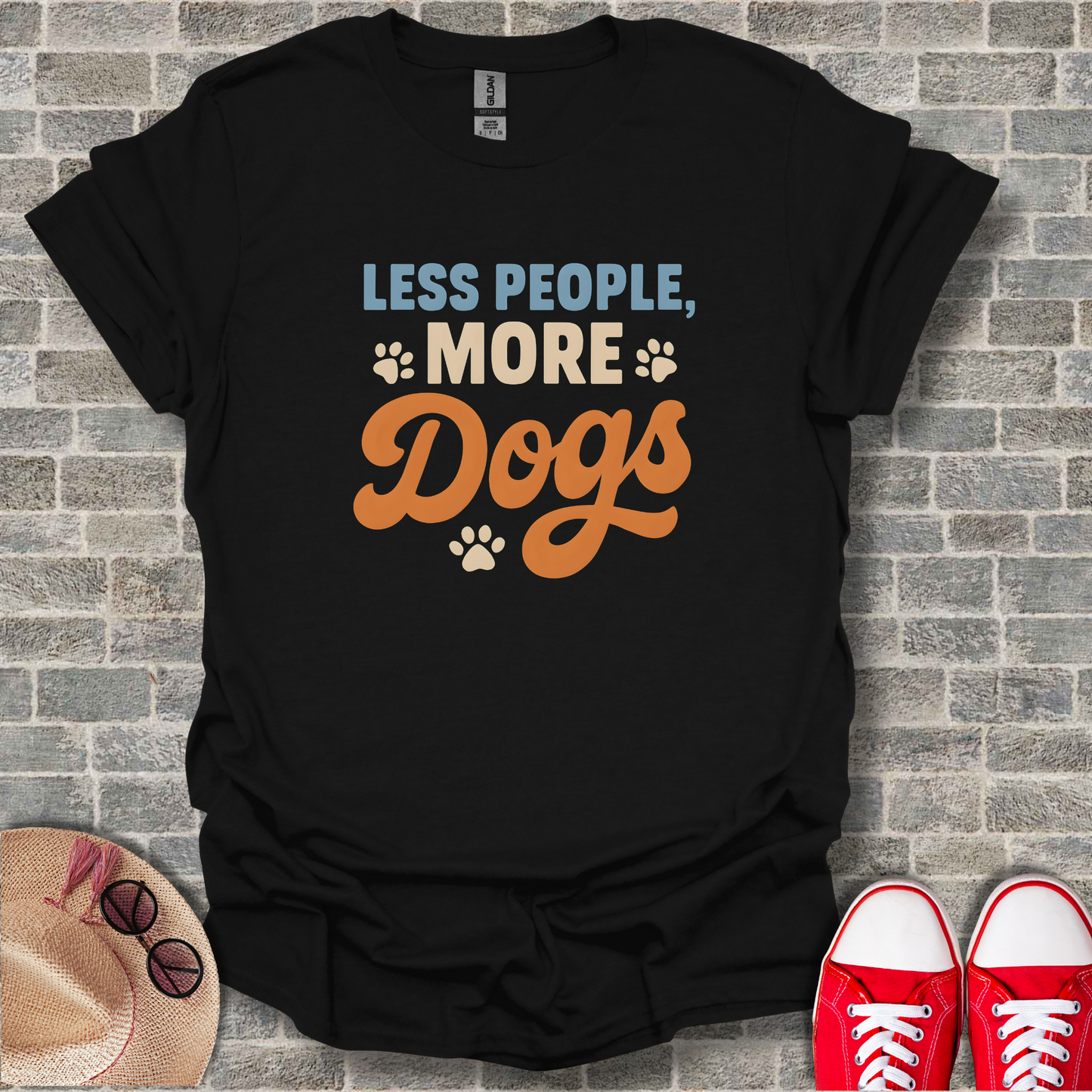 Less People More Dogs 1 T-Shirt