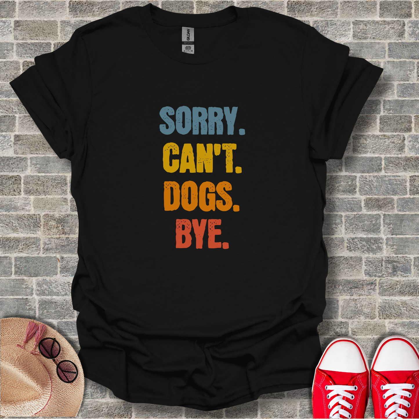 Sorry Can't Dogs Bye Unisex Softstyle T-Shirt