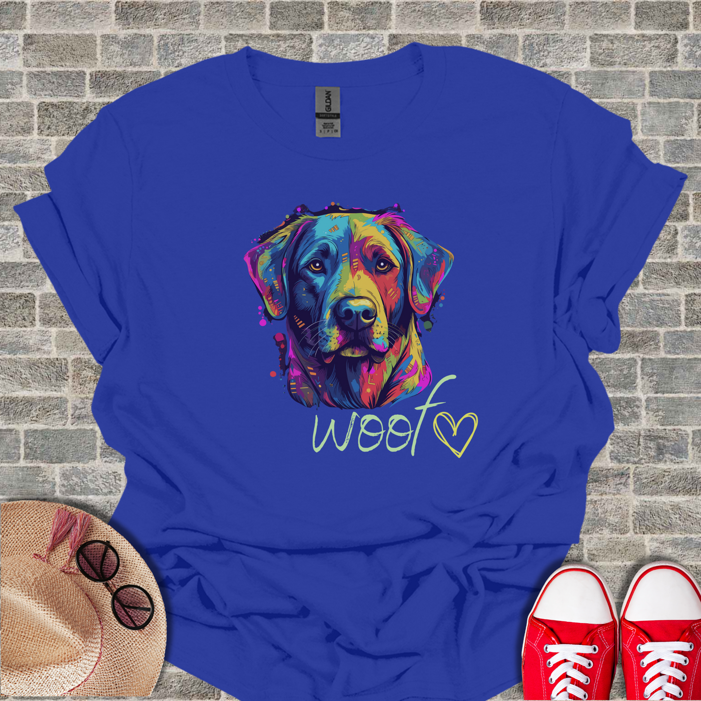 Woof design Unisex Softstyle T-Shirt