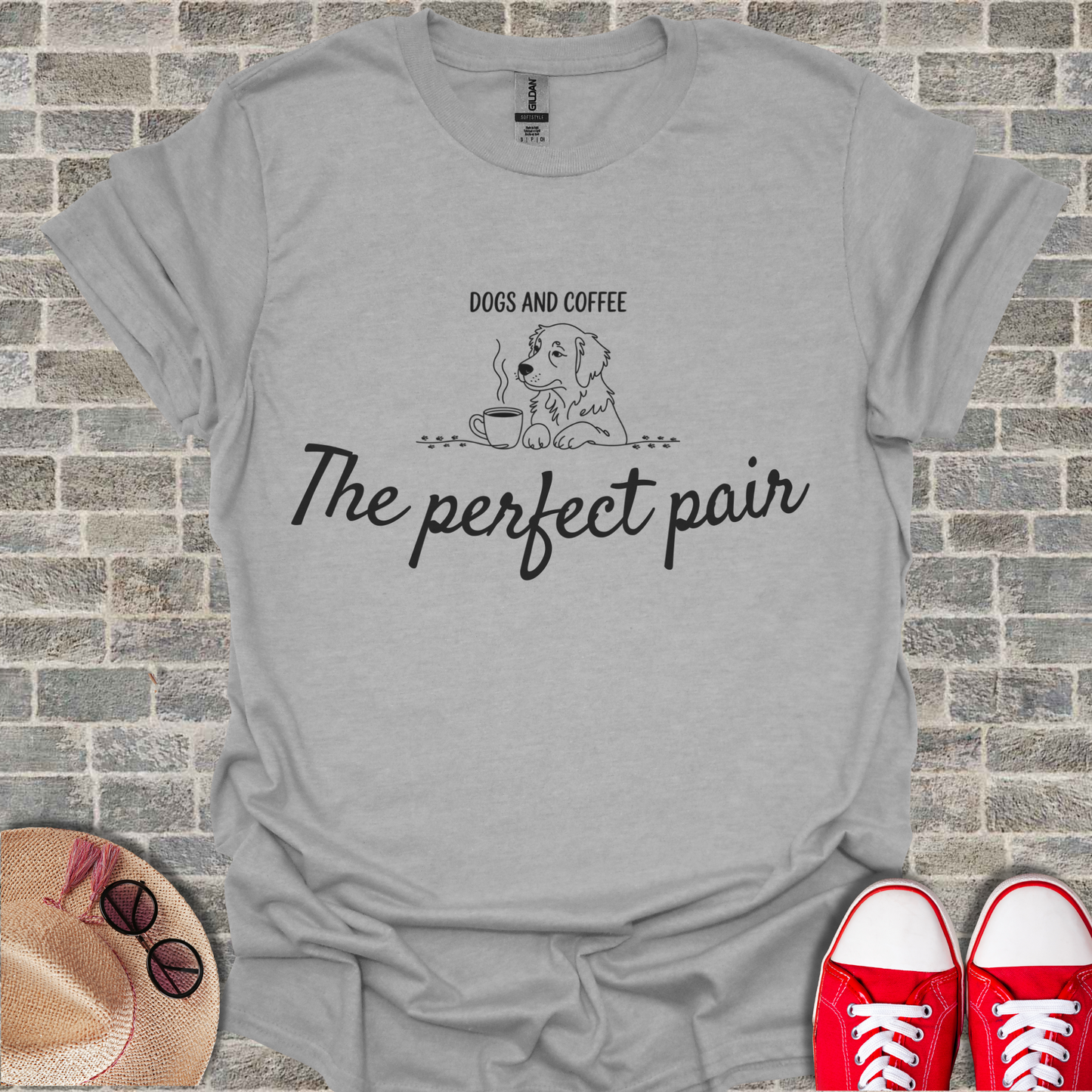 Dogs And Coffee The Perfect Pair T-Shirt