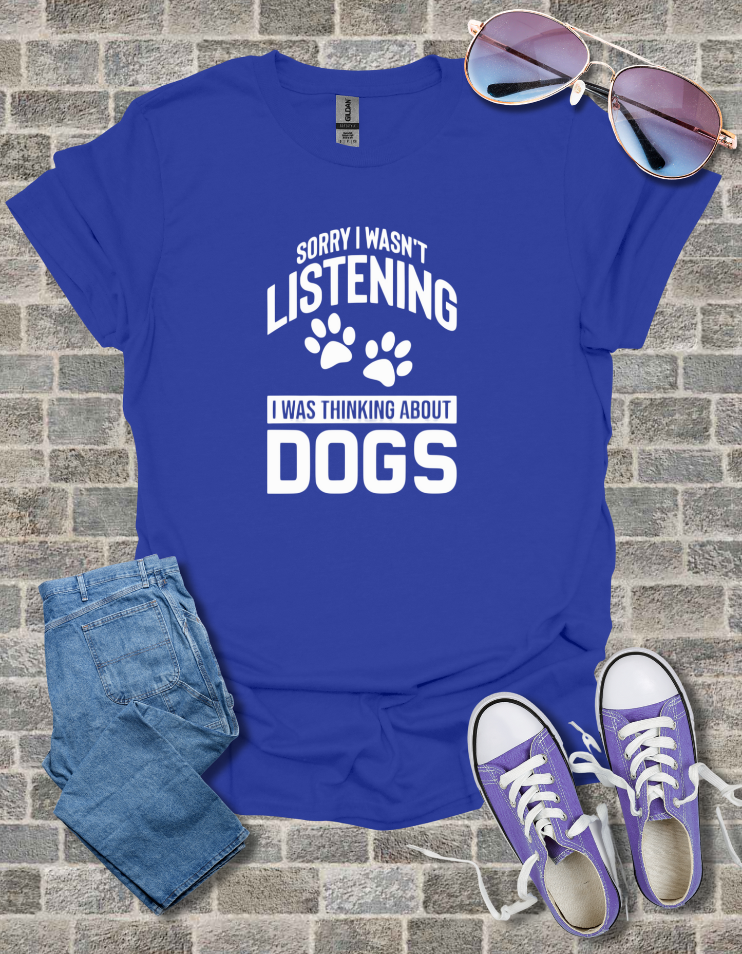 Sorry I Wasn't Listening Graphic Unisex Softstyle T-Shirt