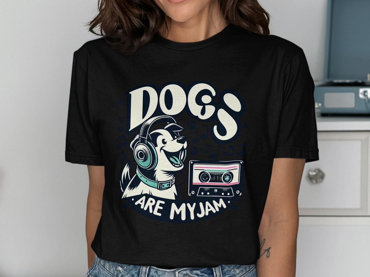 Dogs Are My Jam Fun Graphic Tee product