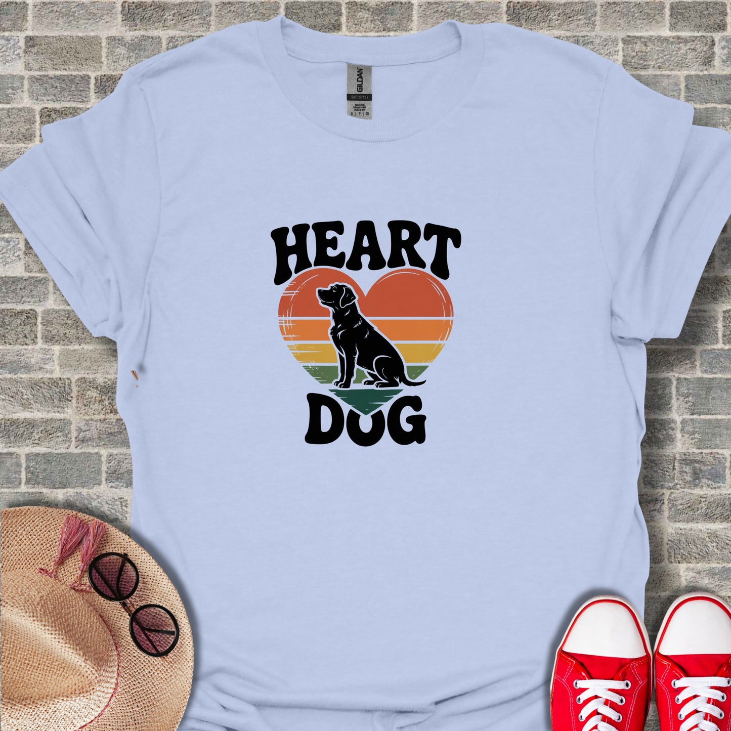 Heart Dog Graphic Shirt for Pet Lovers