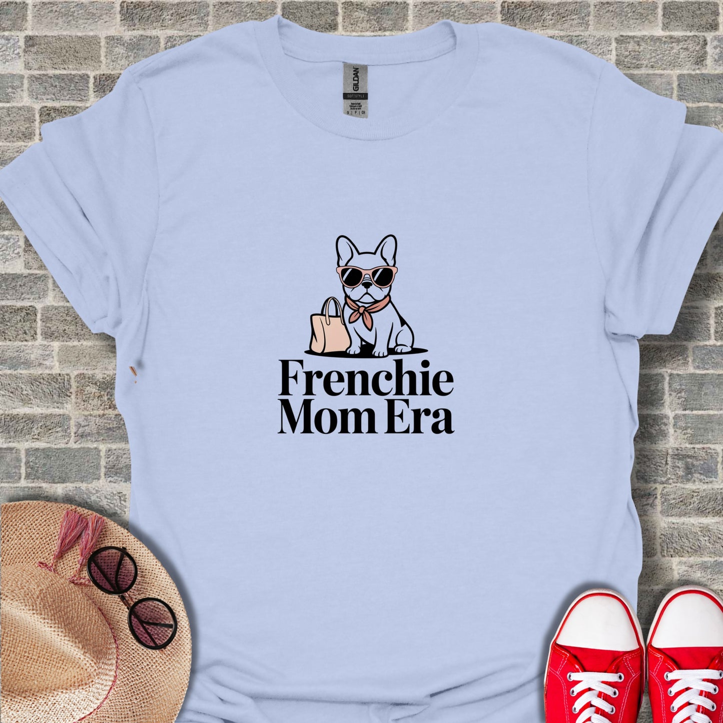 Frenchie Mom Era Graphic Tee Unique Dog Lover Shirt