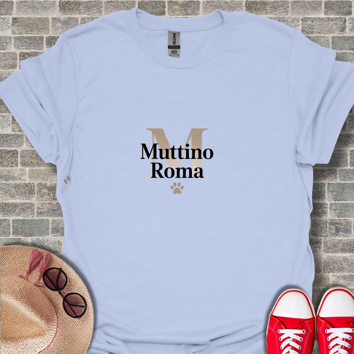 Muttino Roma Graphic Tee for Stylish Dog Lovers