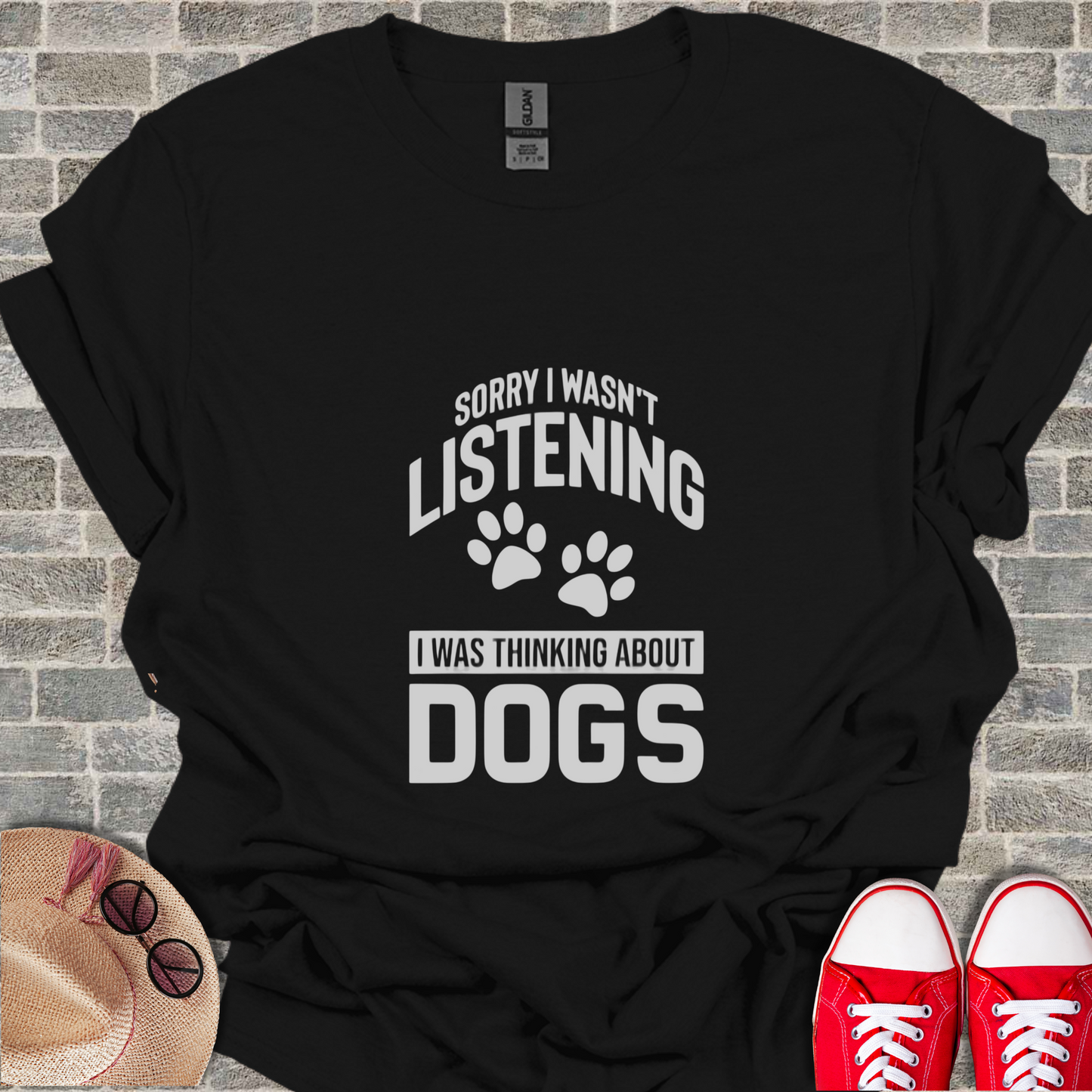 Sorry I Wasn't Listening Graphic Unisex Softstyle T-Shirt