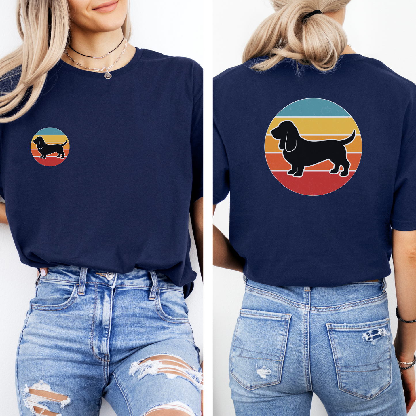 Retro Bassett Unisex T-Shirt