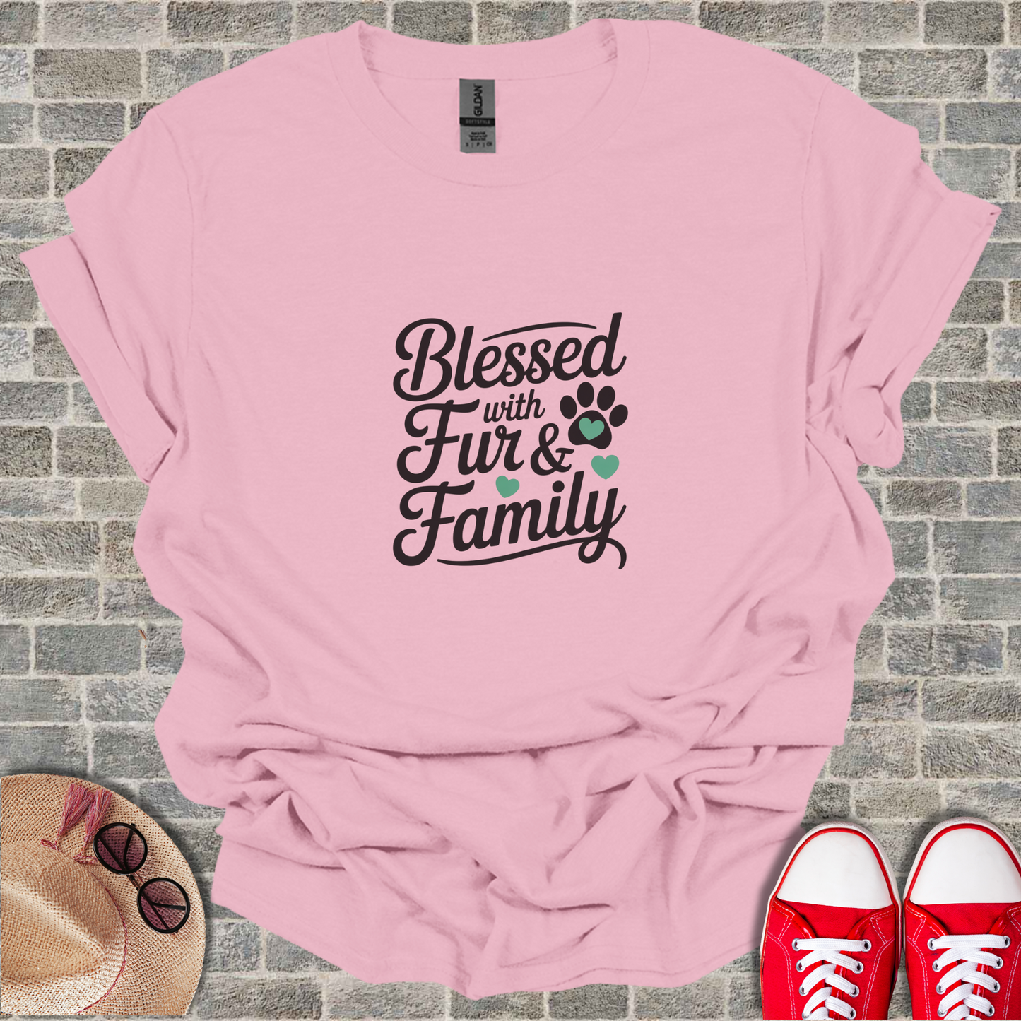 Blessed With Fur And Family Unisex T-Shirt
