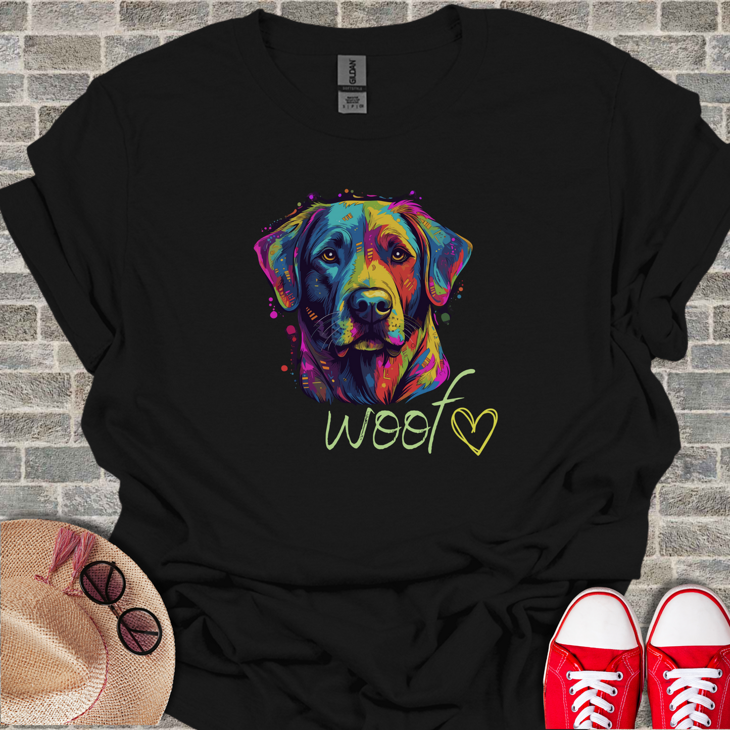 Woof design Unisex Softstyle T-Shirt