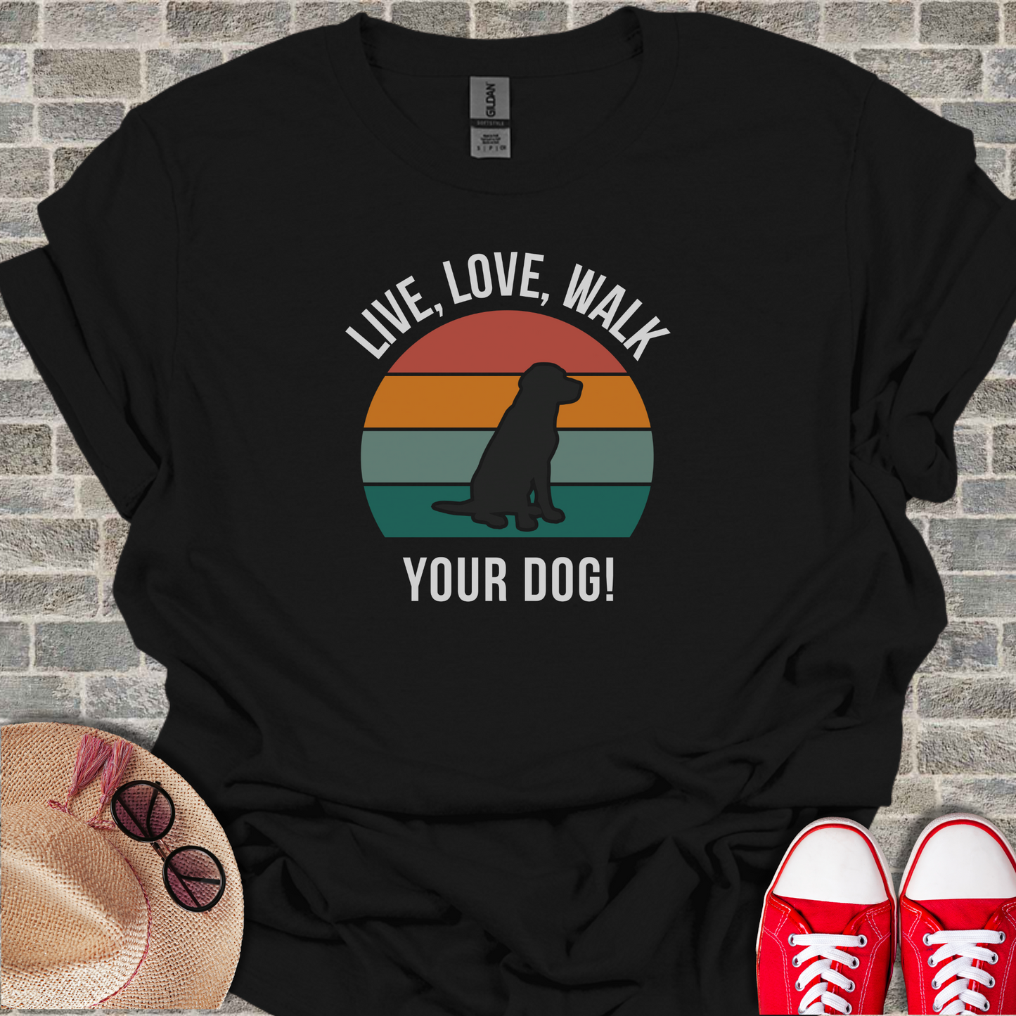 Live, Love, Walk Your Dog T-Shirt2