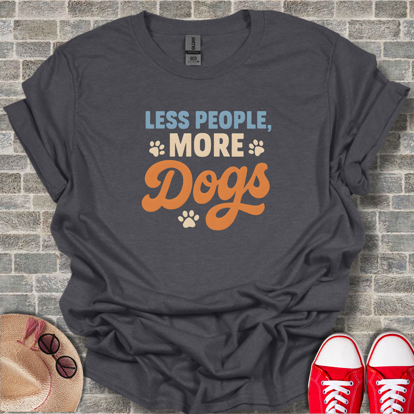 Less People More Dogs 1 T-Shirt
