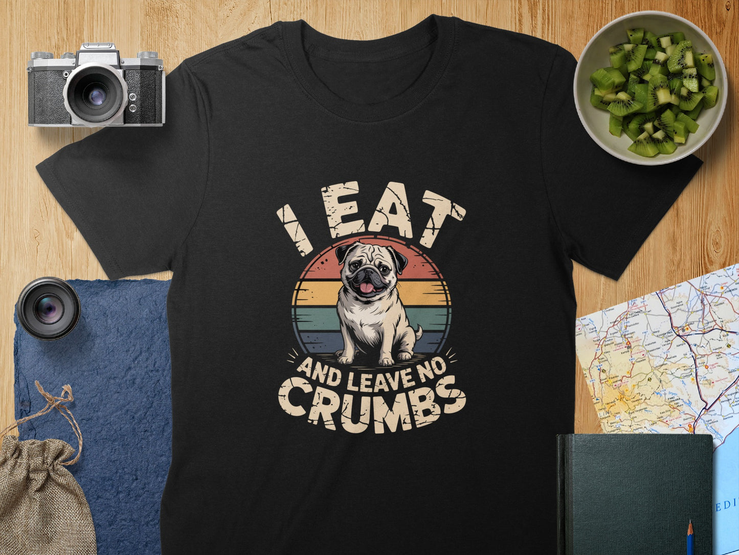 Dog Lover Retro Style T-Shirt for Pug Enthusiasts