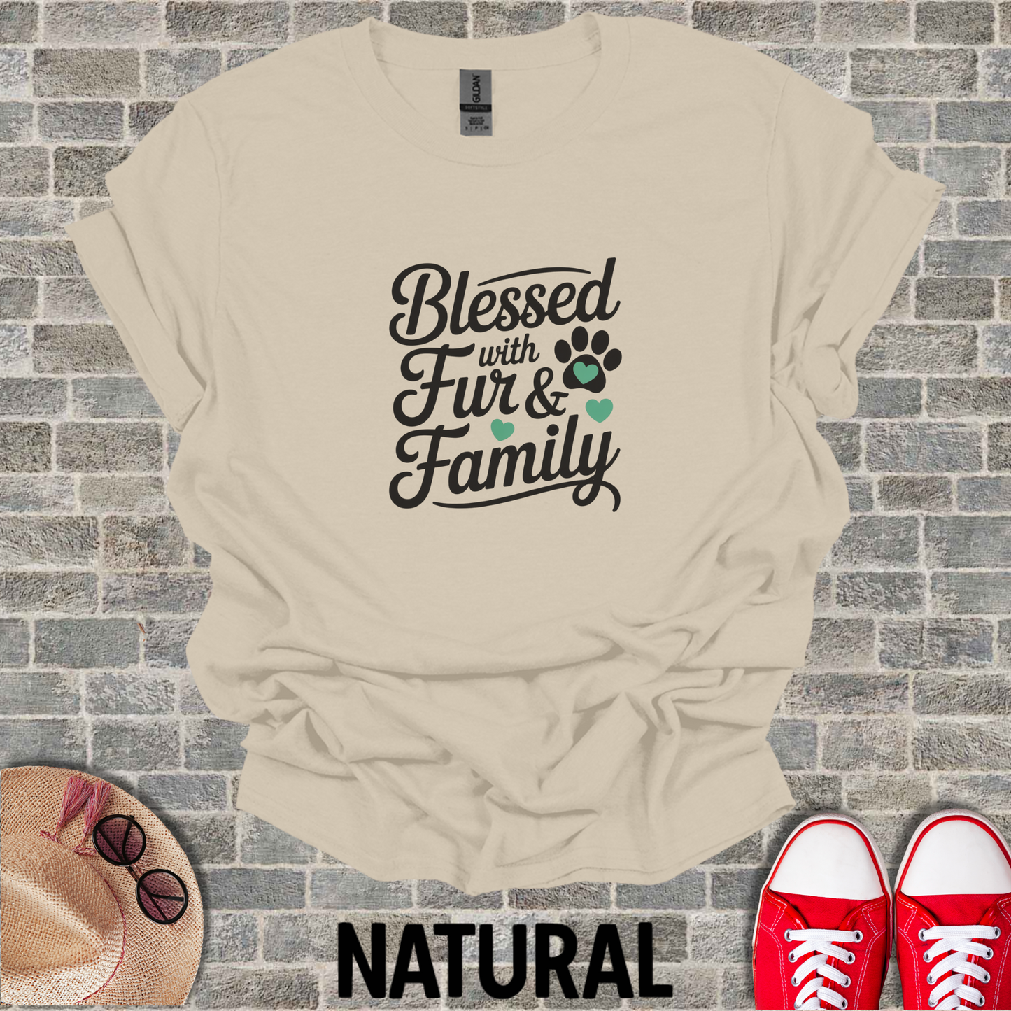 Blessed With Fur And Family Unisex T-Shirt