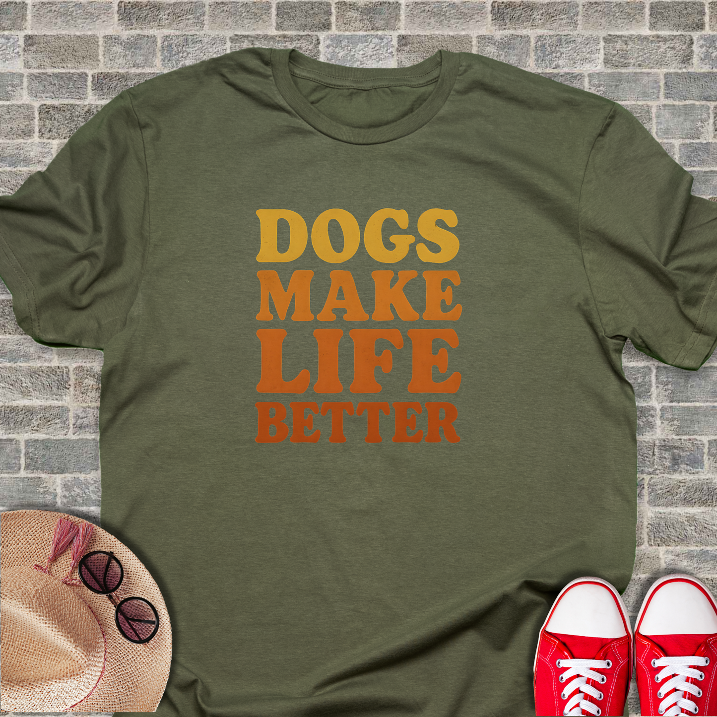 Dogs Make Life Better T-Shirt