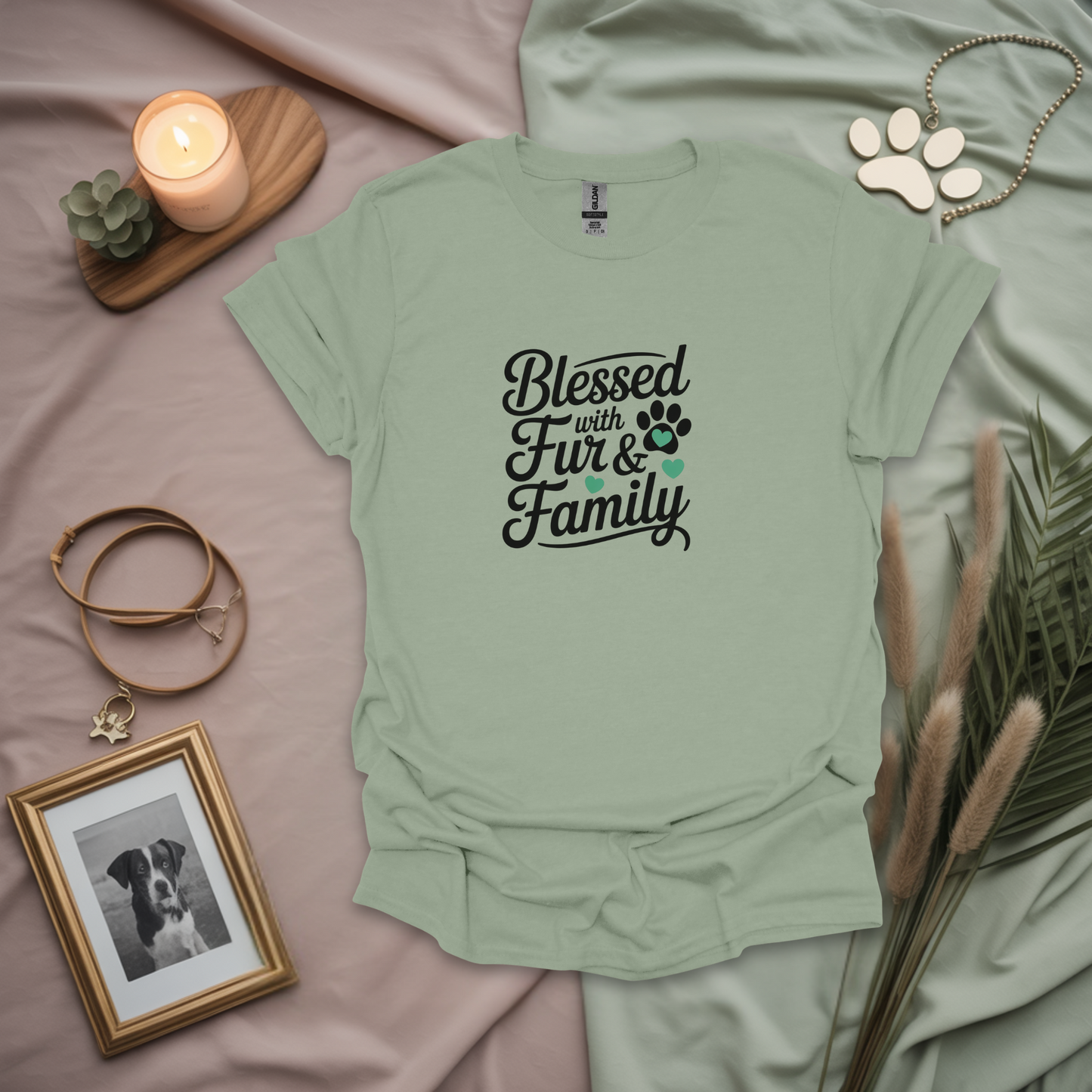Blessed With Fur And Family Unisex T-Shirt
