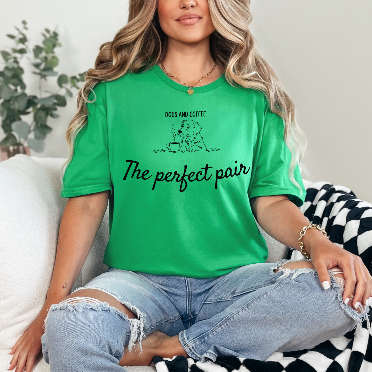 Dogs And Coffee The Perfect Pair T-Shirt