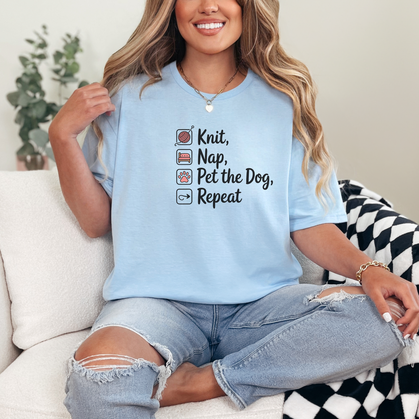 Knit Nap Pet the Dog Unisex T-Shirt