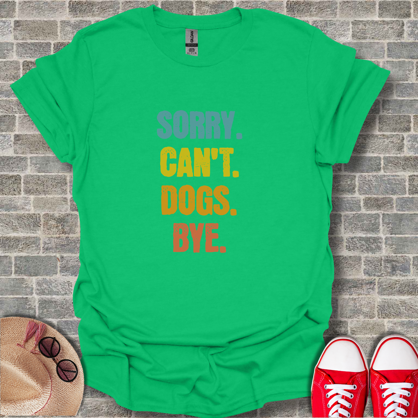 Sorry Can't Dogs Bye Unisex Softstyle T-Shirt