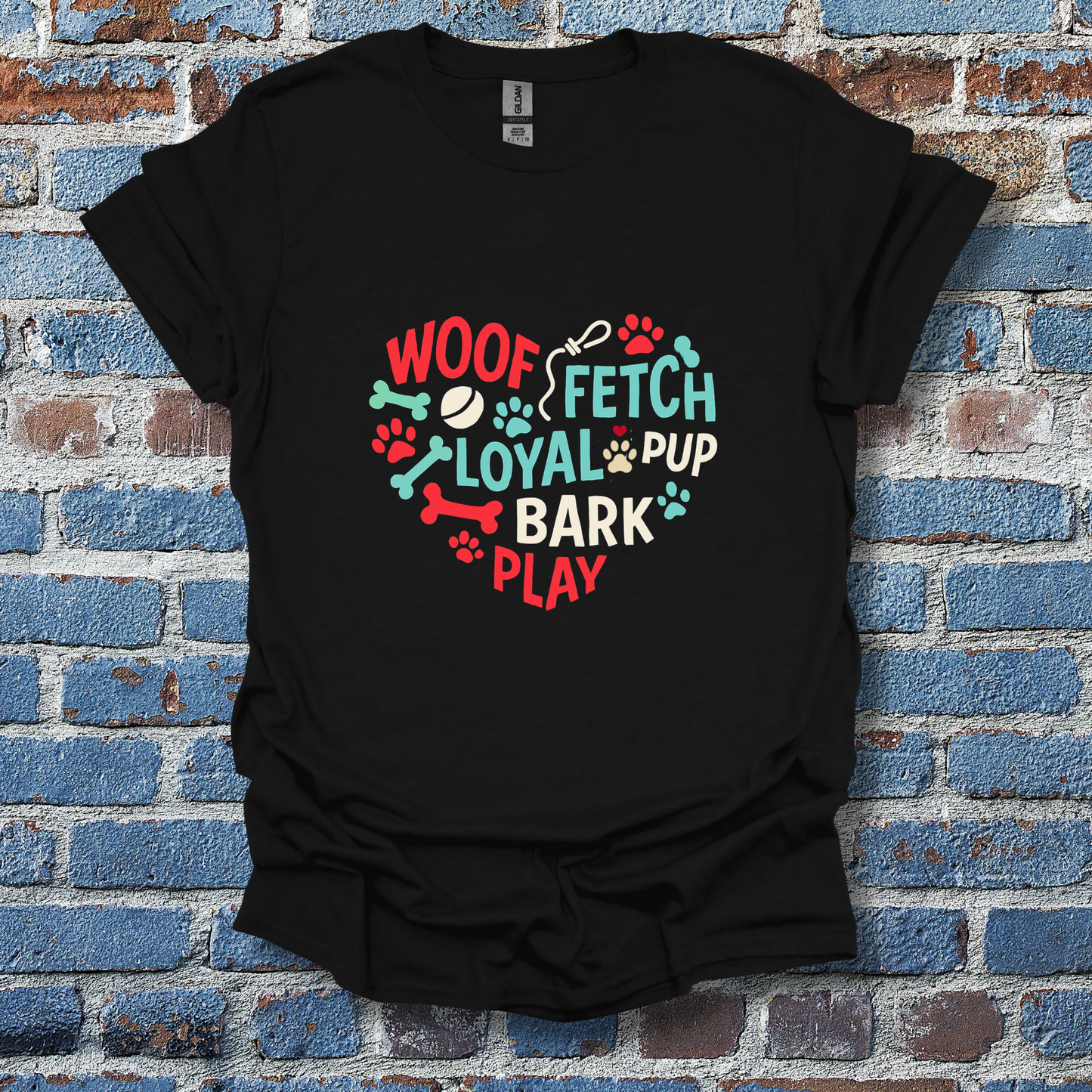 Woof, Fetch, Pup, Bark, Play T-Shirt