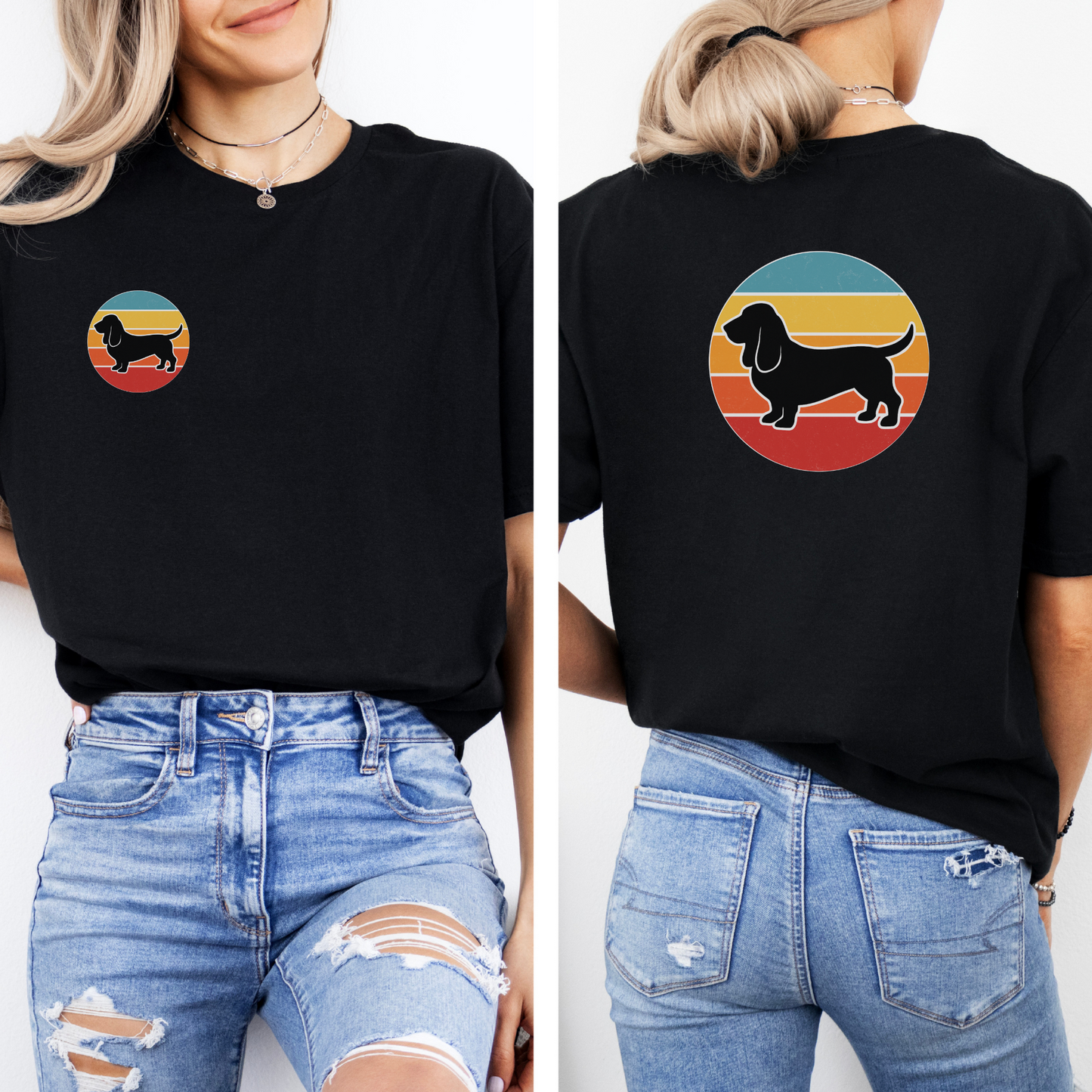 Retro Bassett Unisex T-Shirt