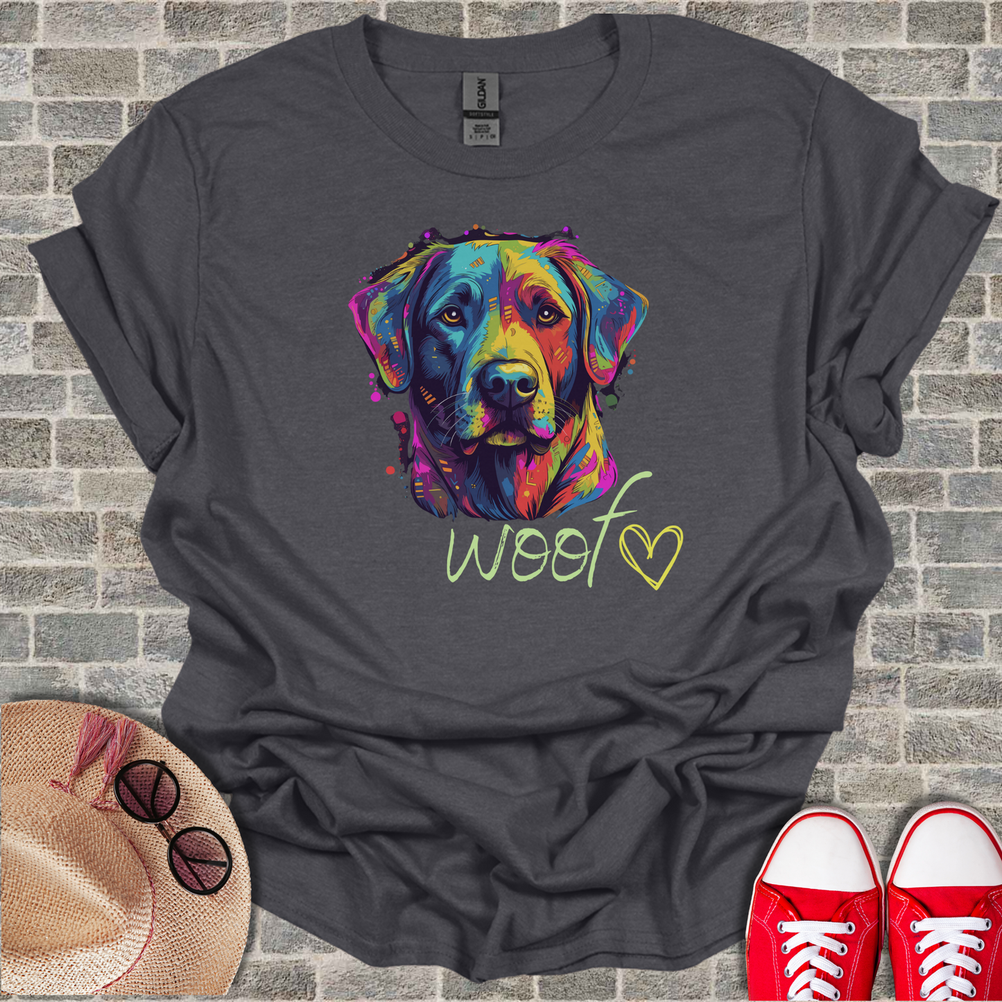 Woof design Unisex Softstyle T-Shirt