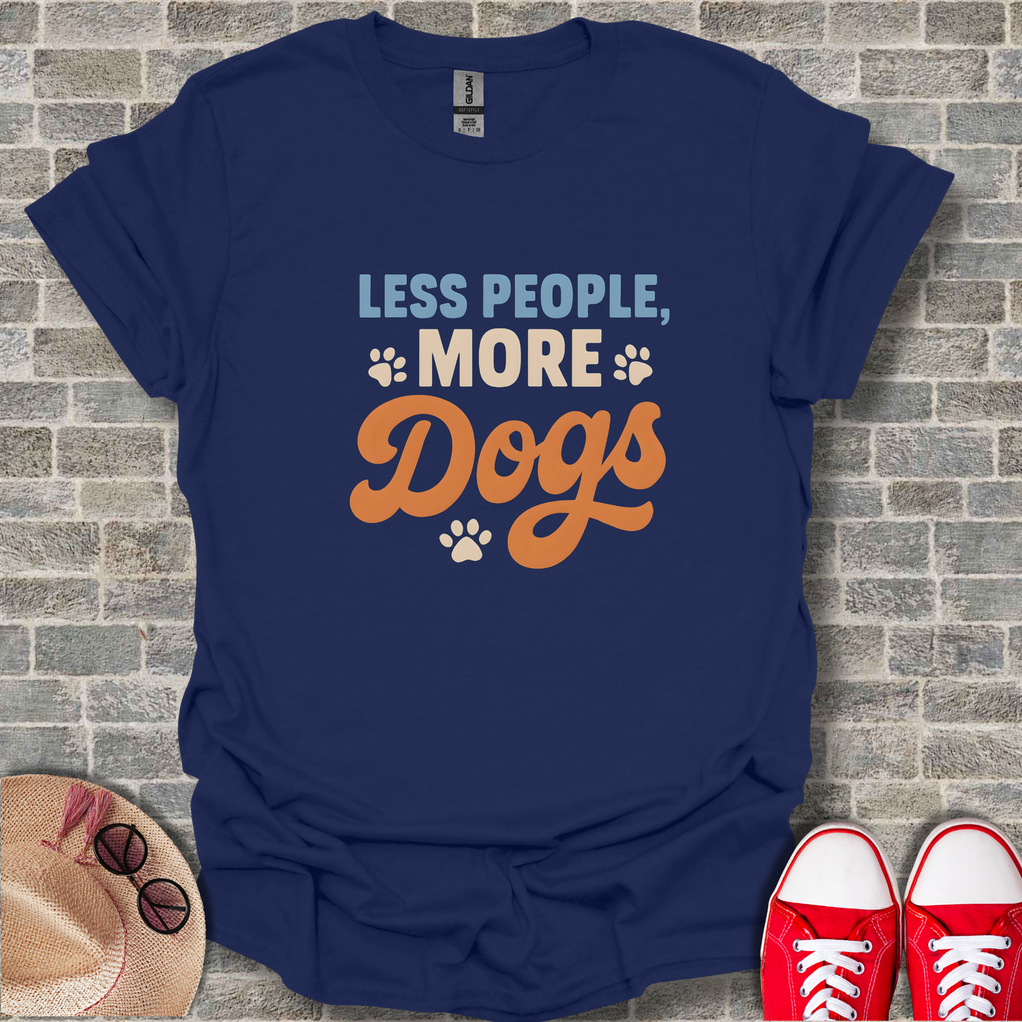 Less People More Dogs 1 T-Shirt
