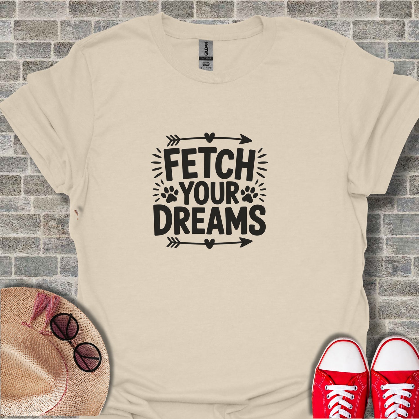 Fetch Your Dreams Graphic Shirt for Pet Lovers