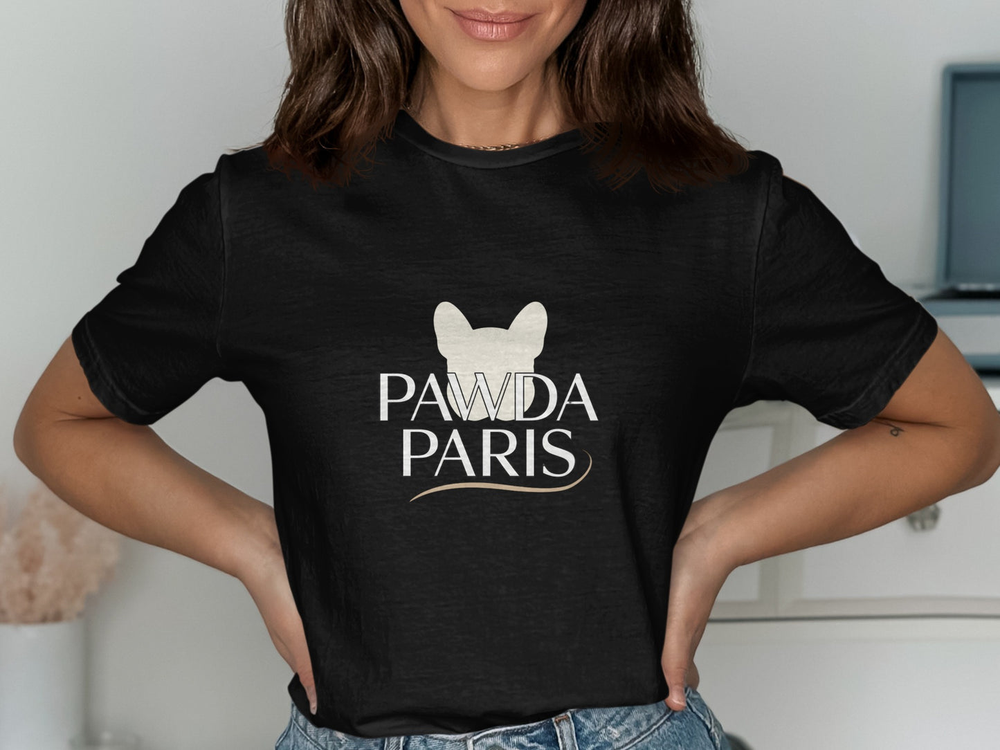 Pawda Paris French Bulldog Graphic Tee