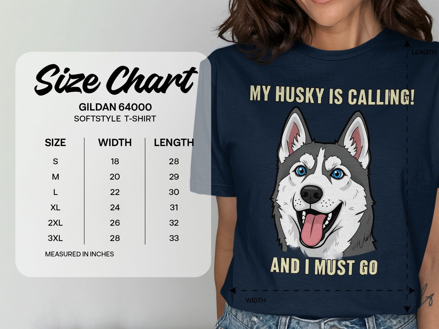 My Husky Is Calling And I Must Go T-Shirt