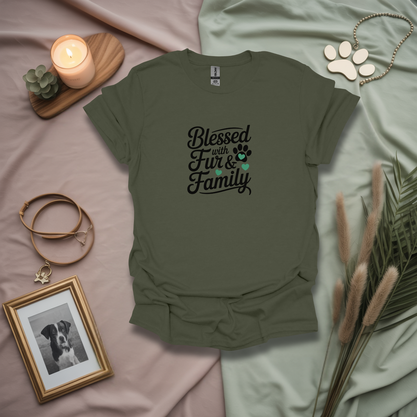 Blessed With Fur And Family Unisex T-Shirt