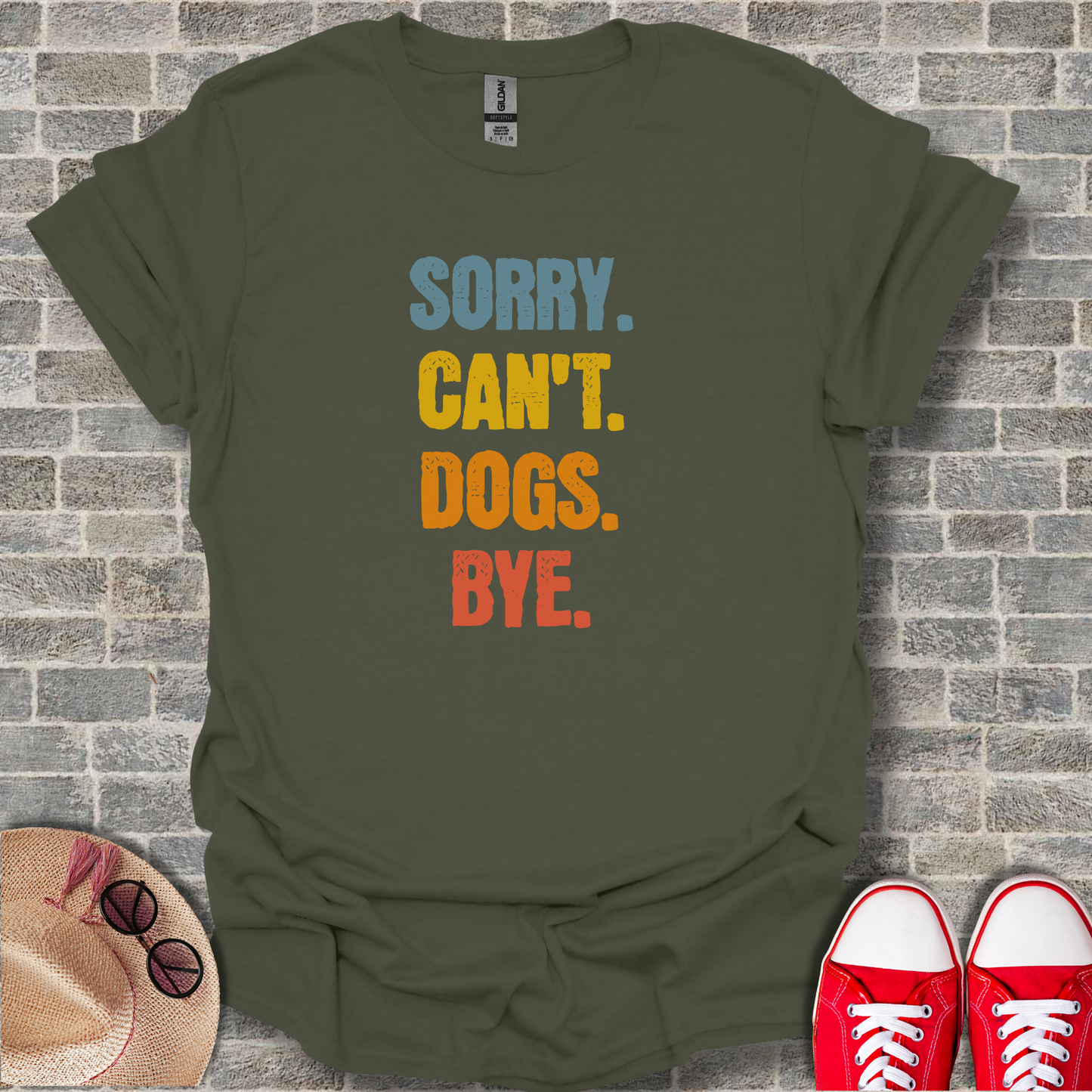 Sorry Can't Dogs Bye Unisex Softstyle T-Shirt