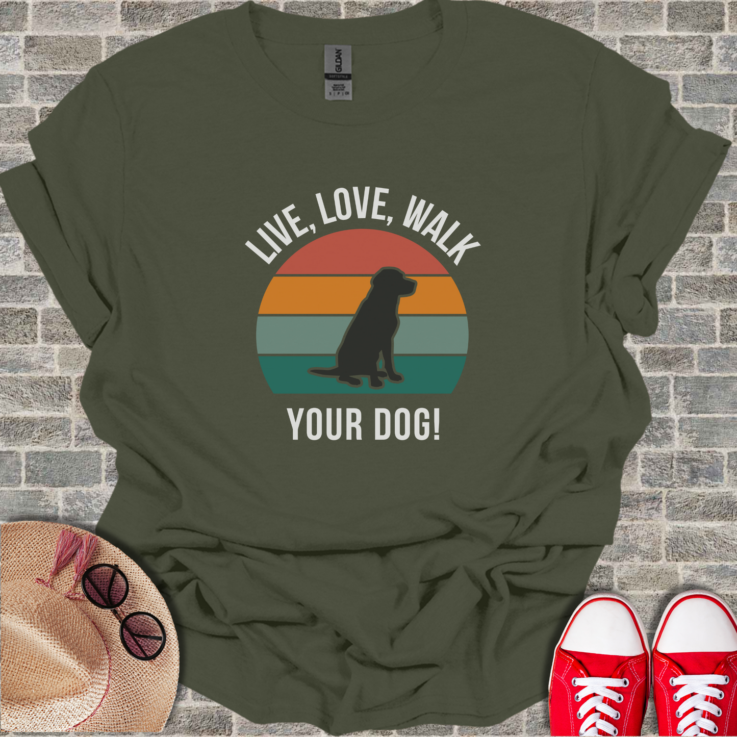 Live, Love, Walk Your Dog T-Shirt2