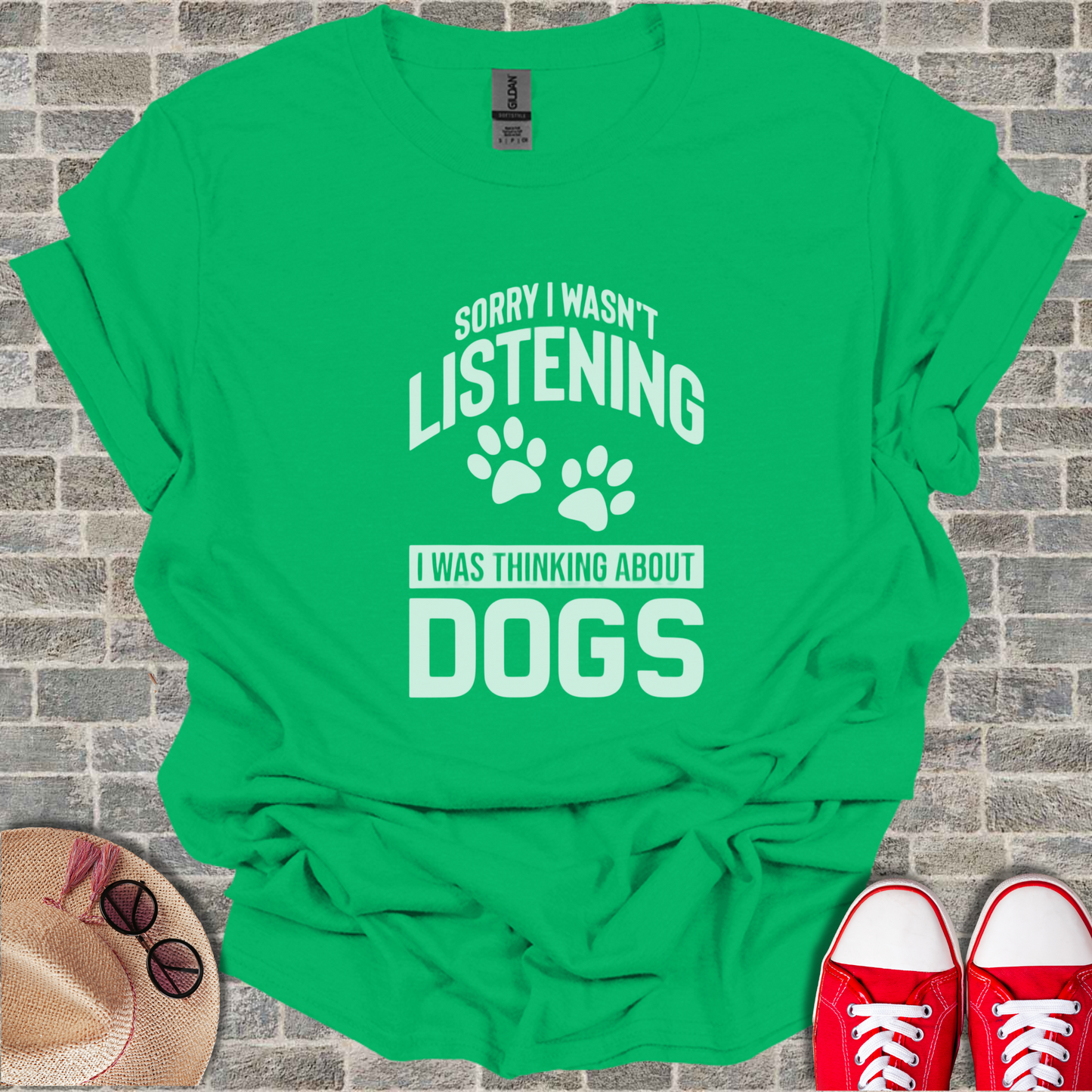 Sorry I Wasn't Listening Graphic Unisex Softstyle T-Shirt