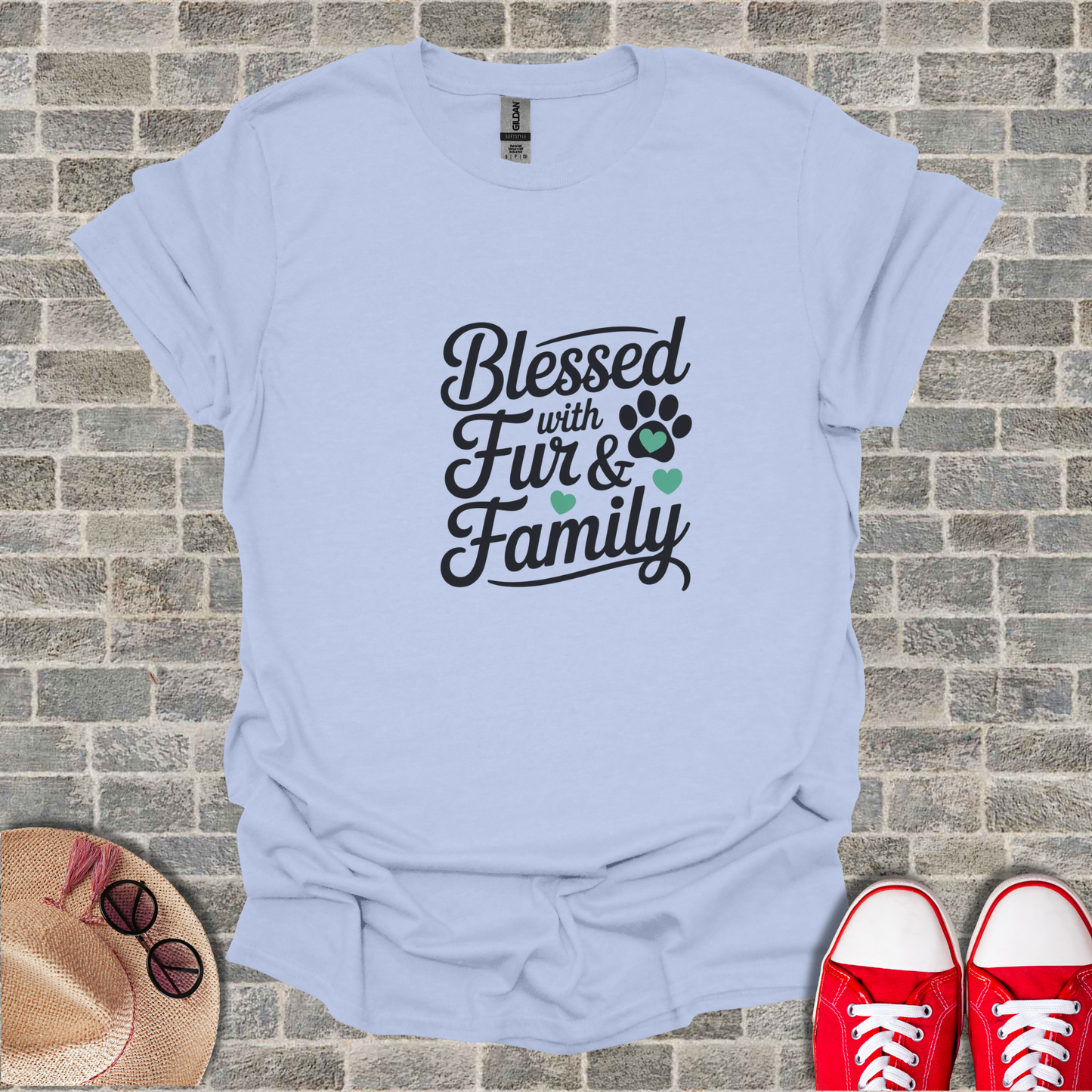 Blessed With Fur And Family Unisex T-Shirt